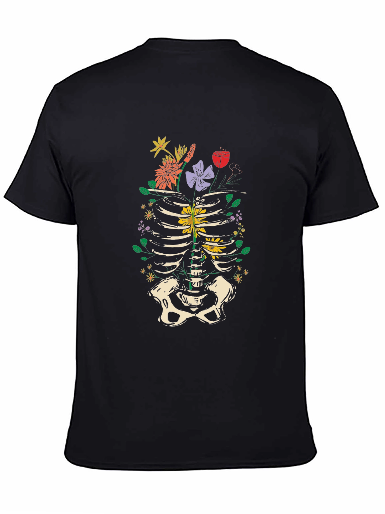 Floral Ribcage Anatomy T-Shirt