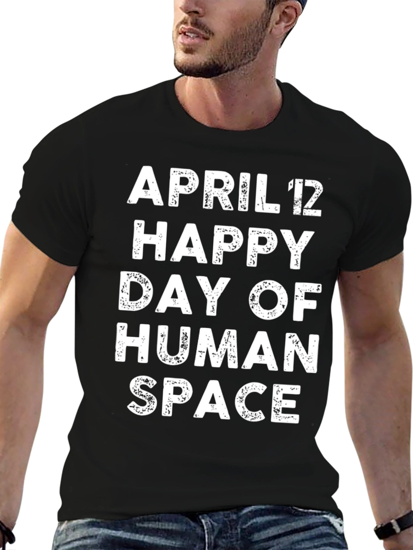 April 12 Happy Day of Human Space T-Shirt