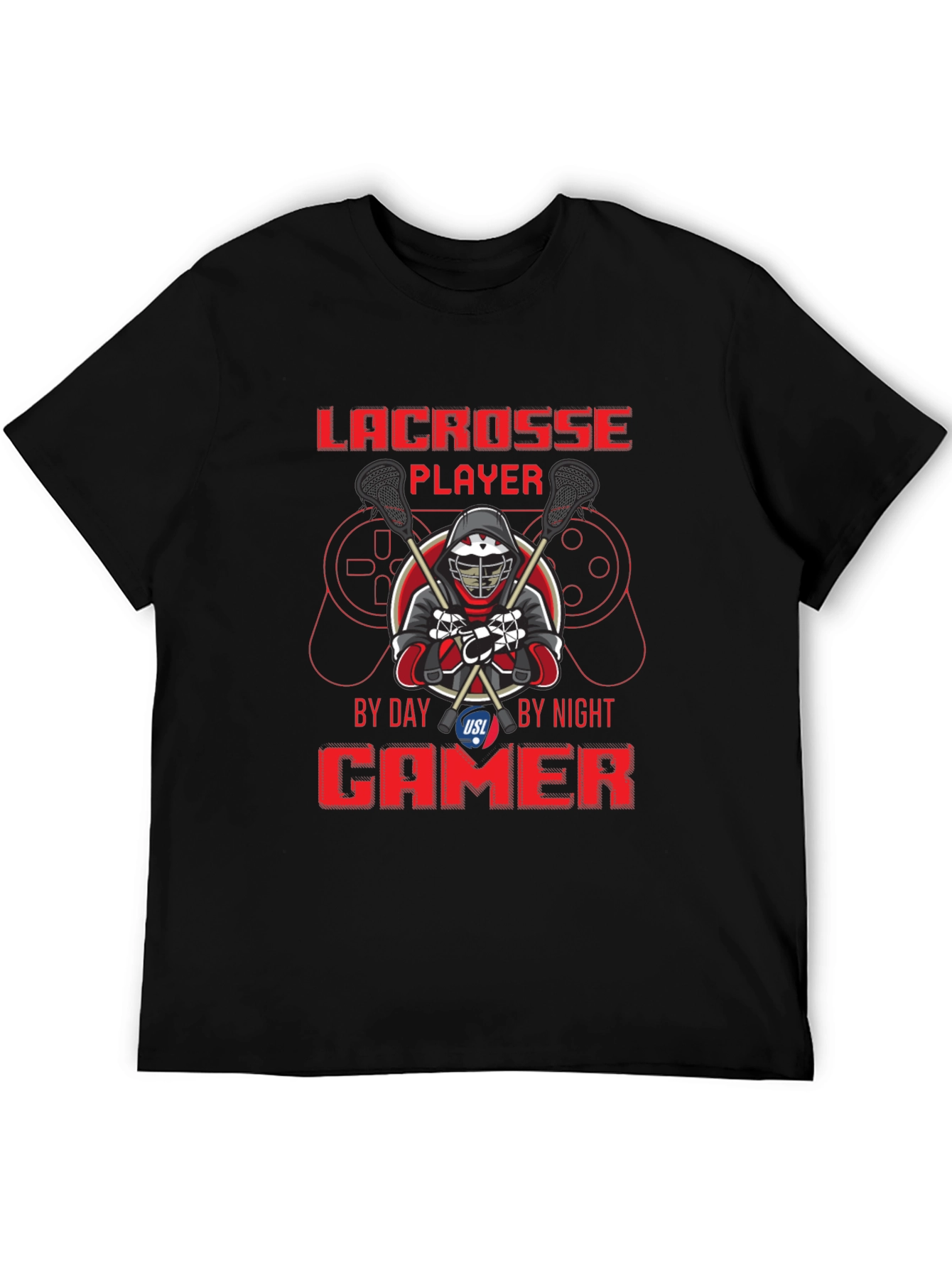 Lacrosse Player Gamer T-Shirt