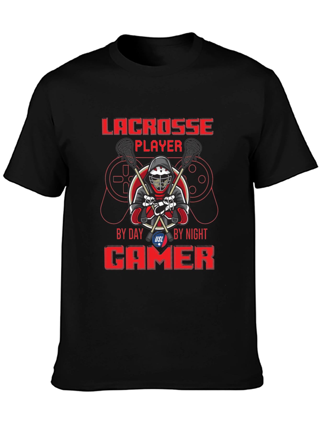 Lacrosse Player Gamer T-Shirt