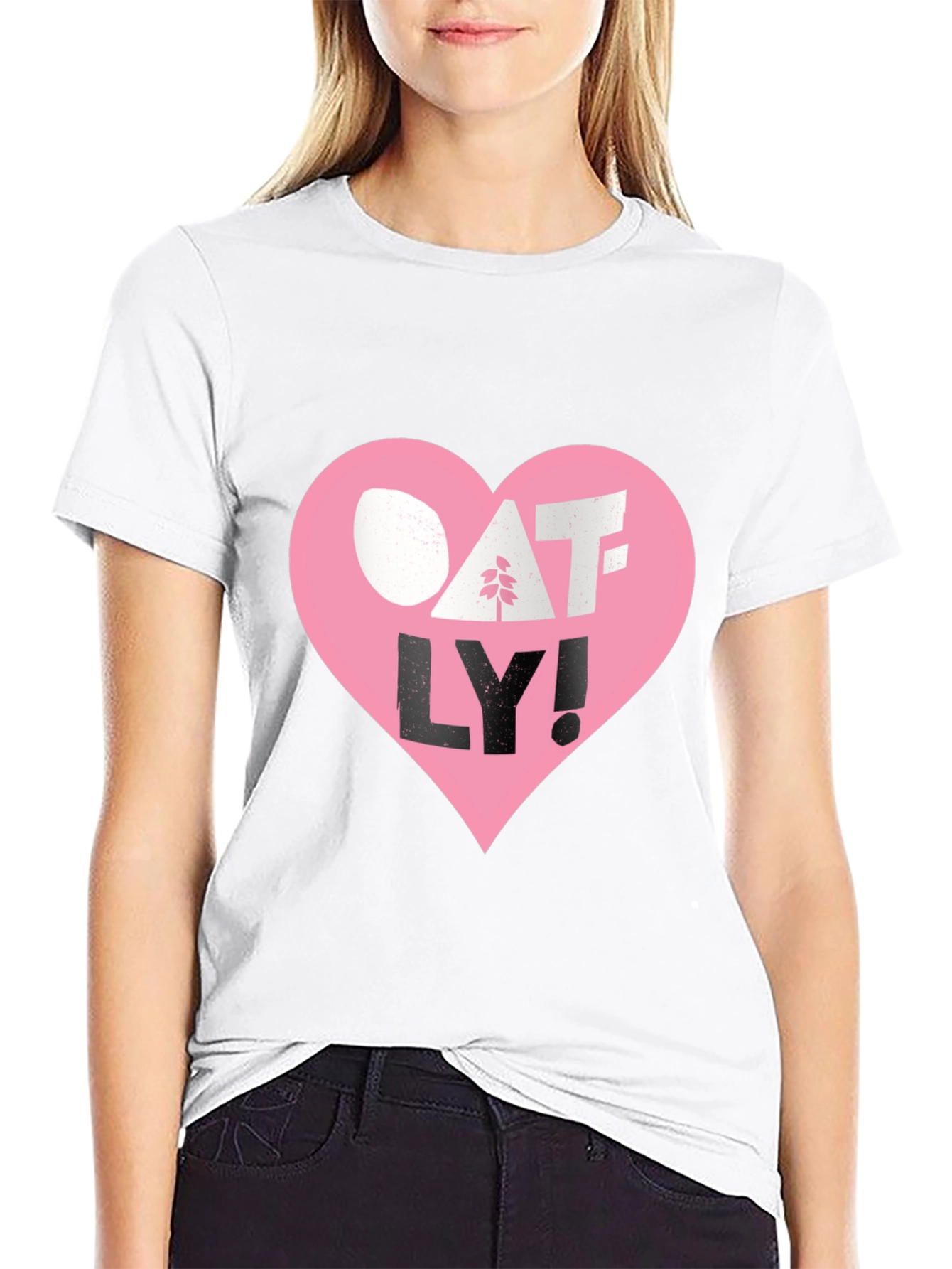 Oatly Heart T-Shirt - Vegan Milk Tee