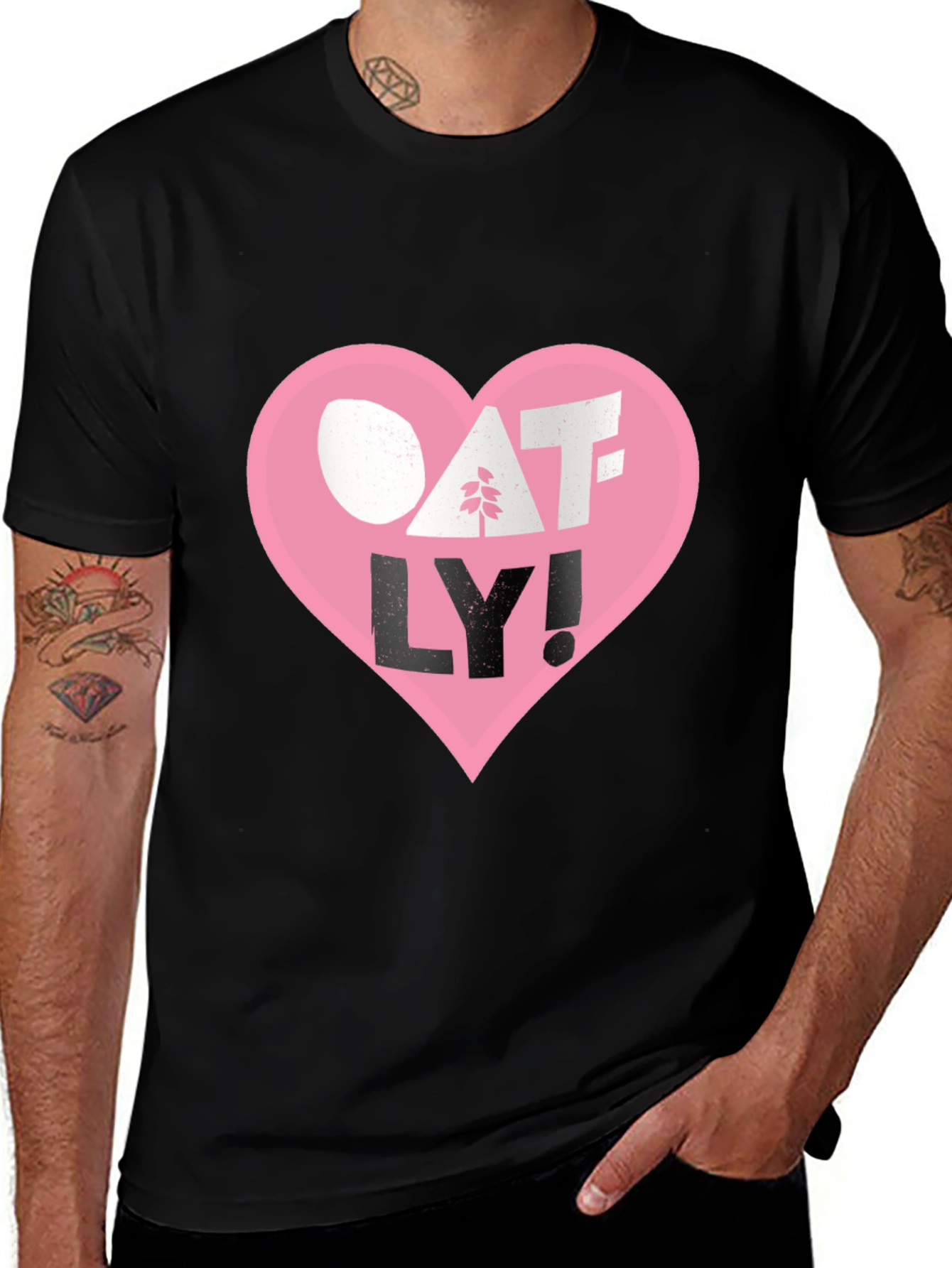 Oatly Heart T-Shirt - Vegan Milk Tee