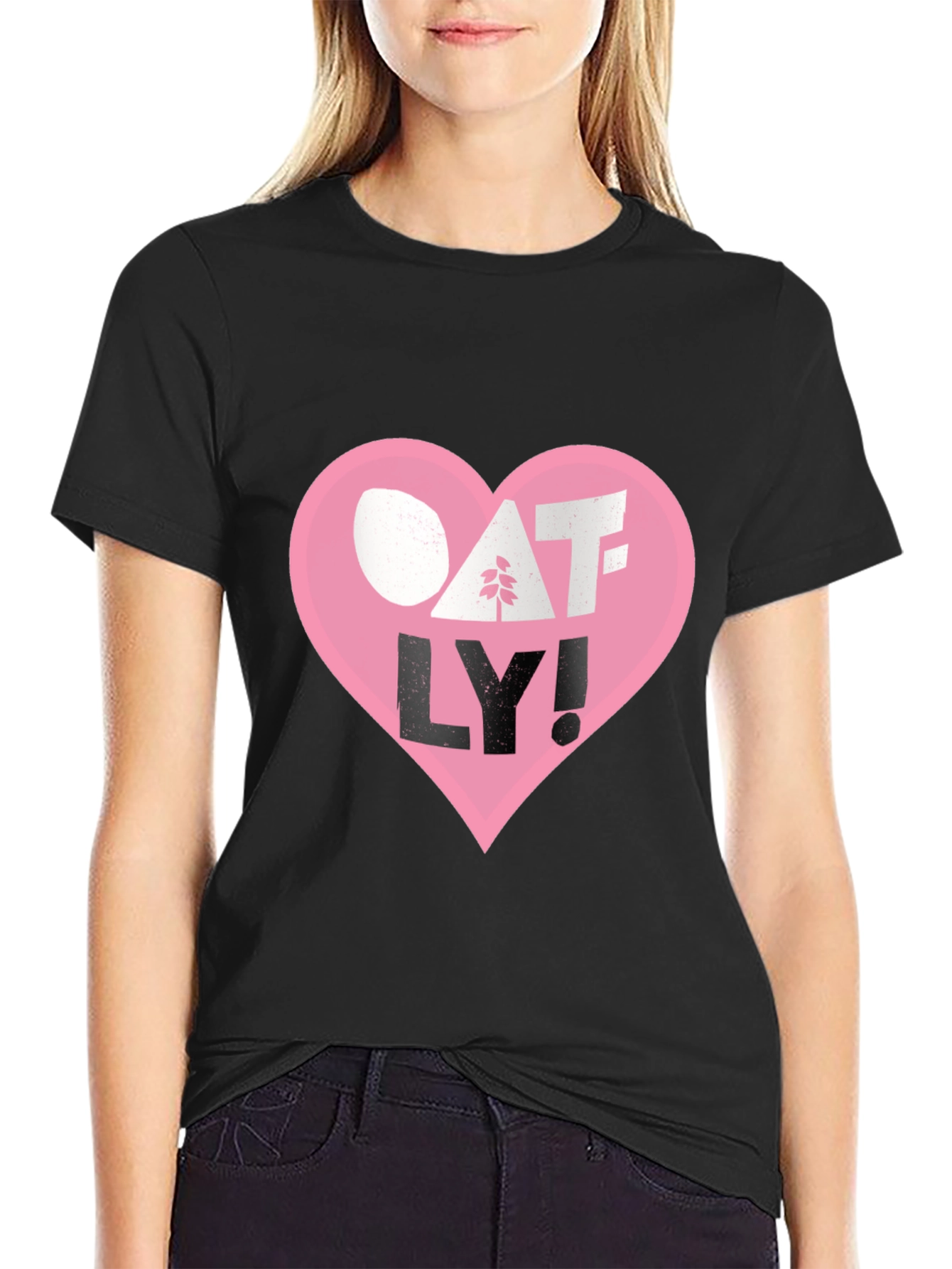 Oatly Heart T-Shirt - Vegan Milk Tee