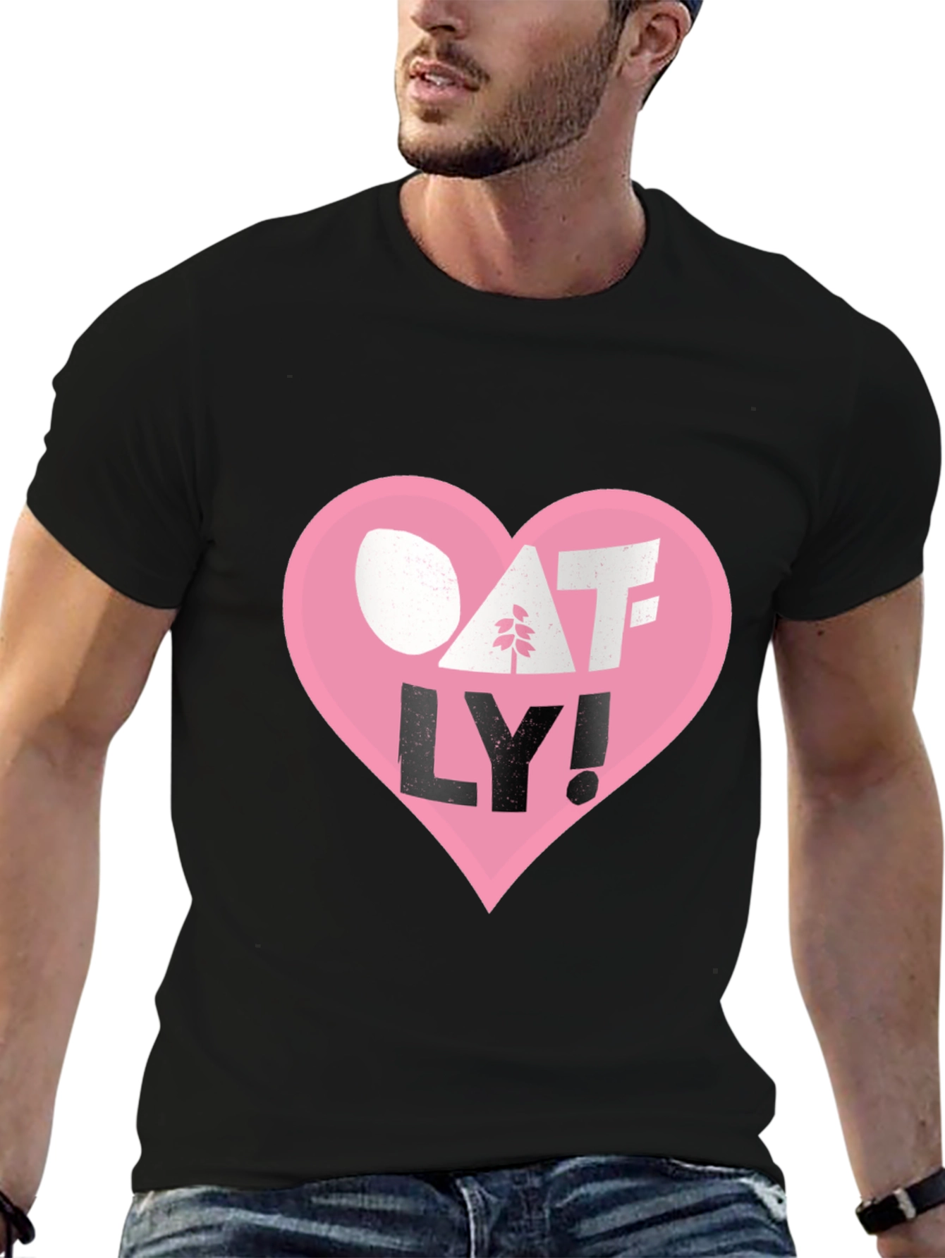 Oatly Heart T-Shirt - Vegan Milk Tee