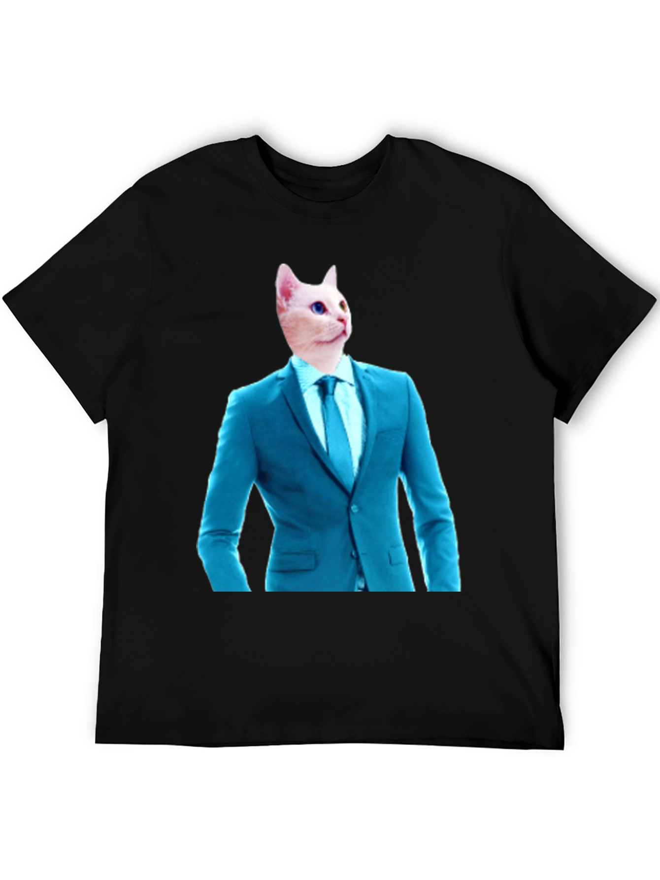 Cat in Suit T-Shirt - Funny Feline Fashion