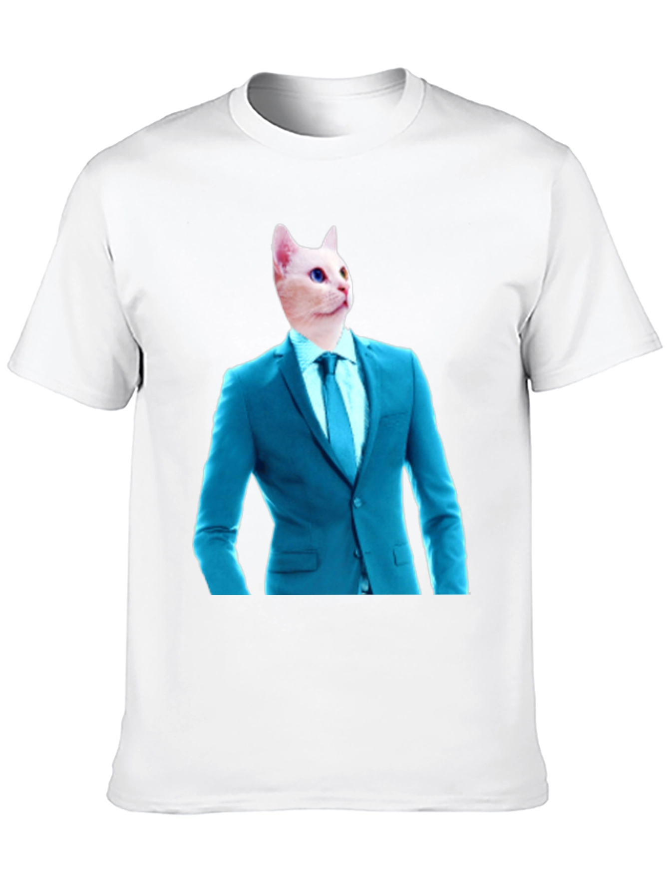 Cat in Suit T-Shirt - Funny Feline Fashion