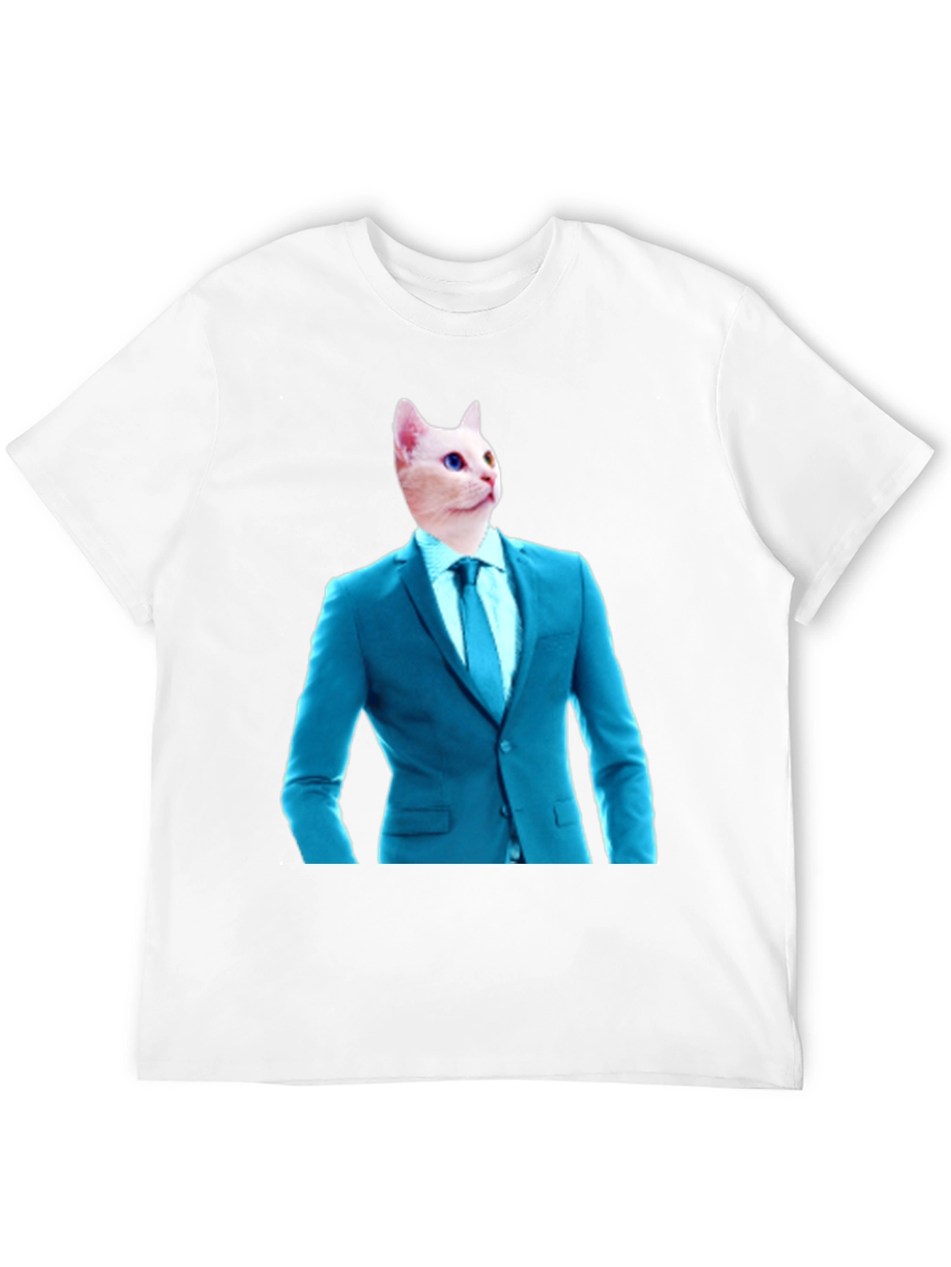 Cat in Suit T-Shirt - Funny Feline Fashion