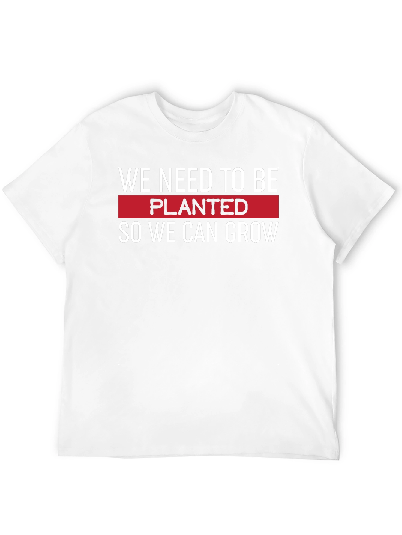Planted to Grow T-Shirt - Motivational Black Tee