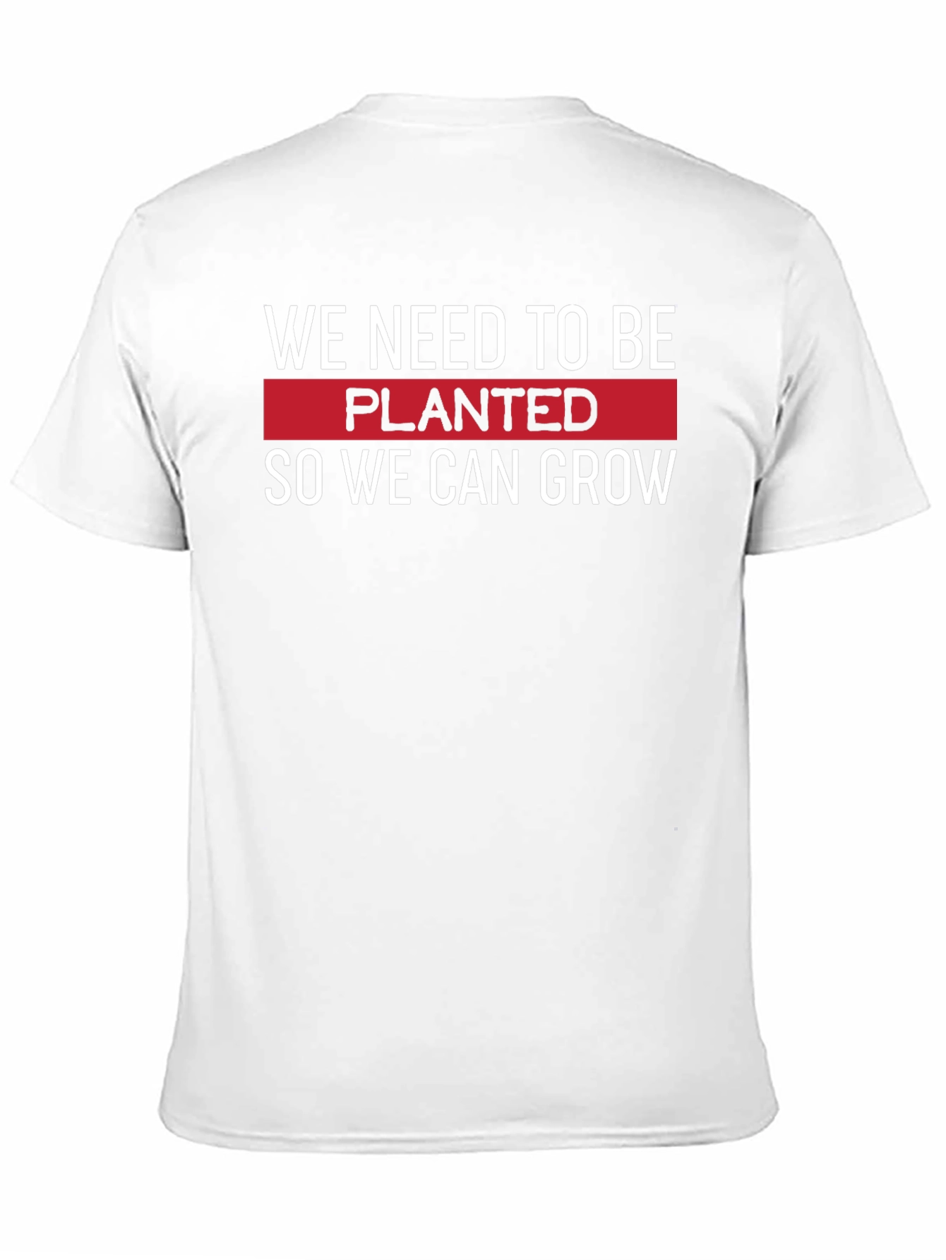 Planted to Grow T-Shirt - Motivational Black Tee