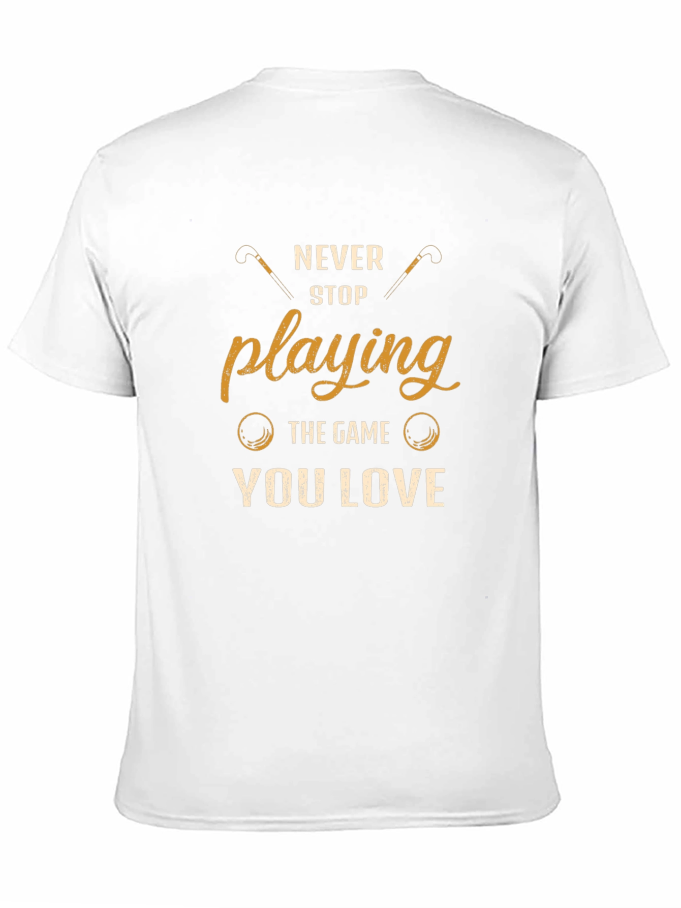 Never Stop Playing Golf T-Shirt