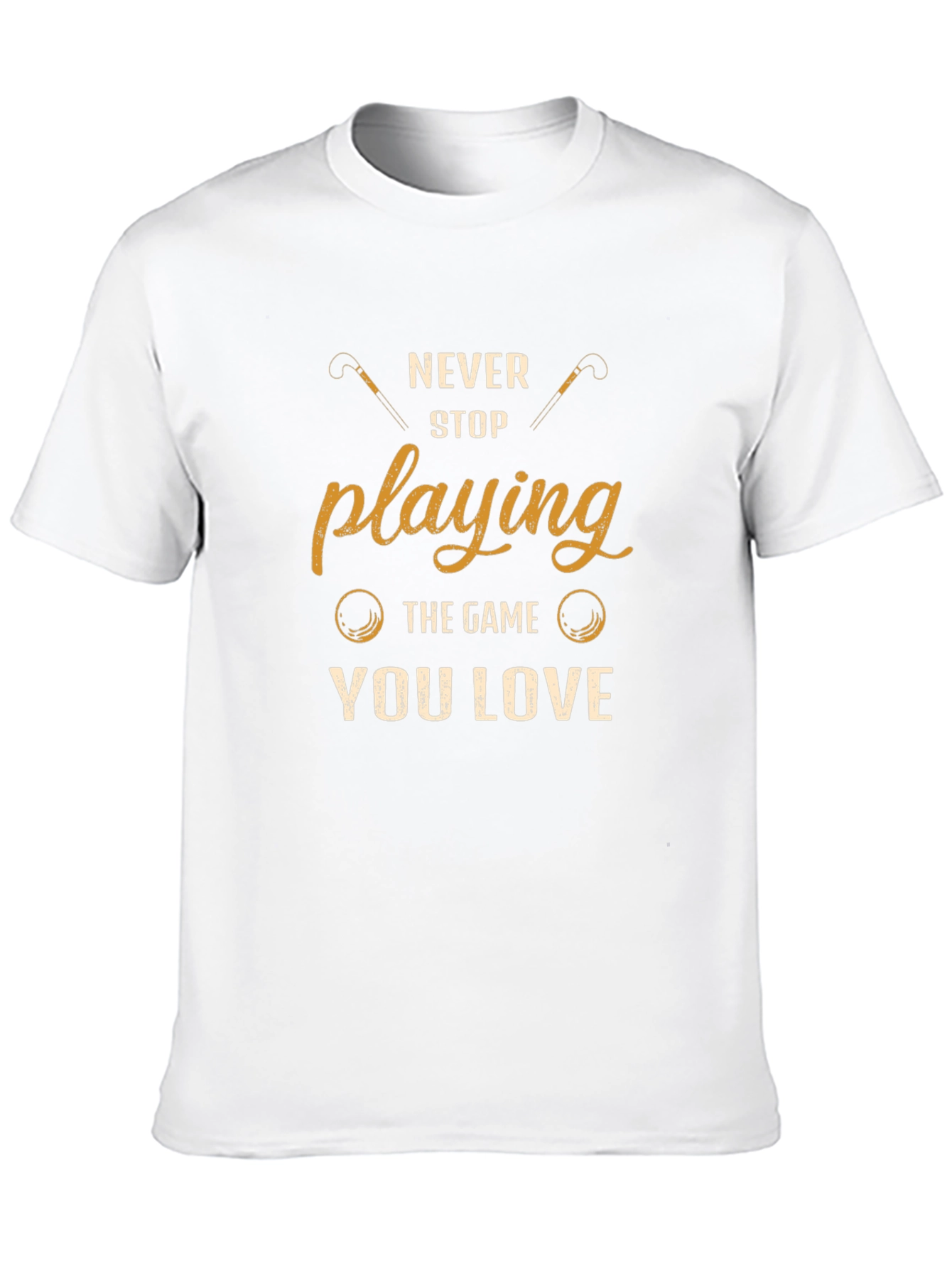 Never Stop Playing Golf T-Shirt