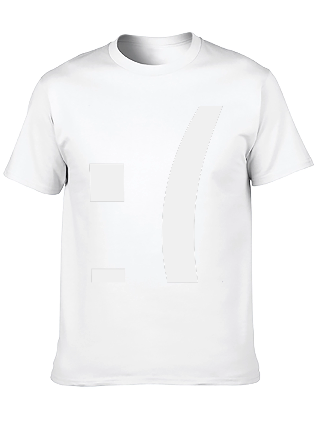 Sad Emoticon T-Shirt - Black