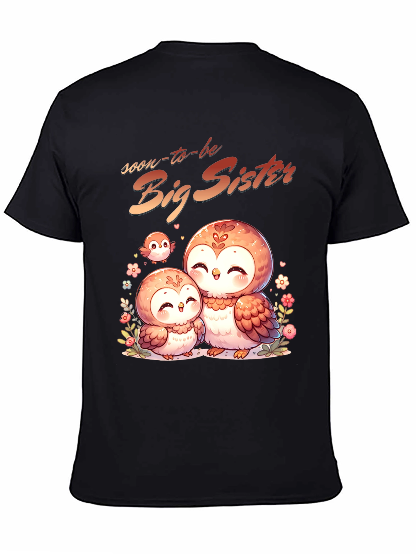 Soon-to-be Big Sister Owl Graphic Tee