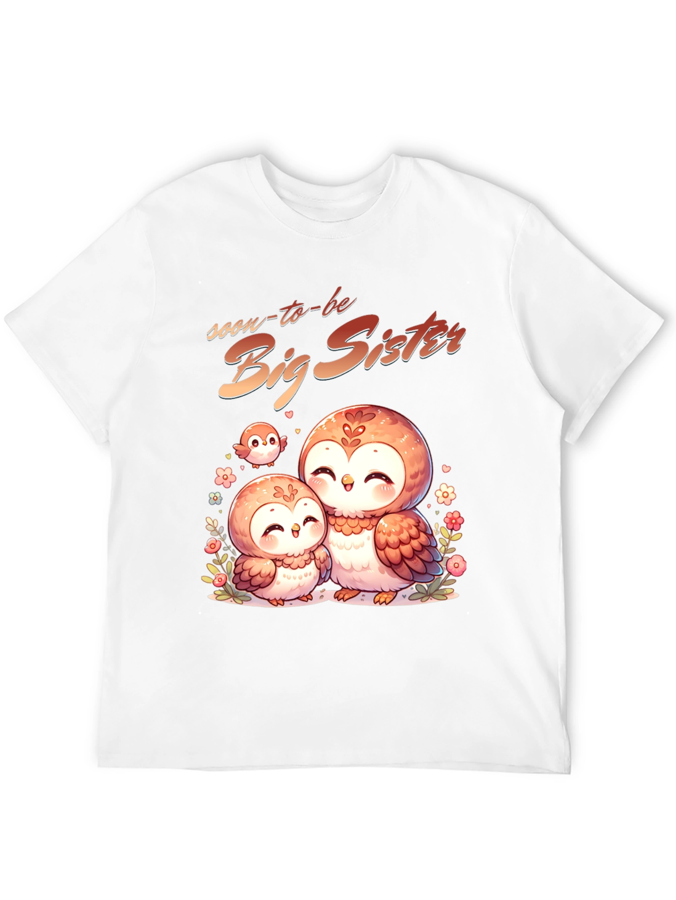 Soon-to-be Big Sister Owl Graphic Tee
