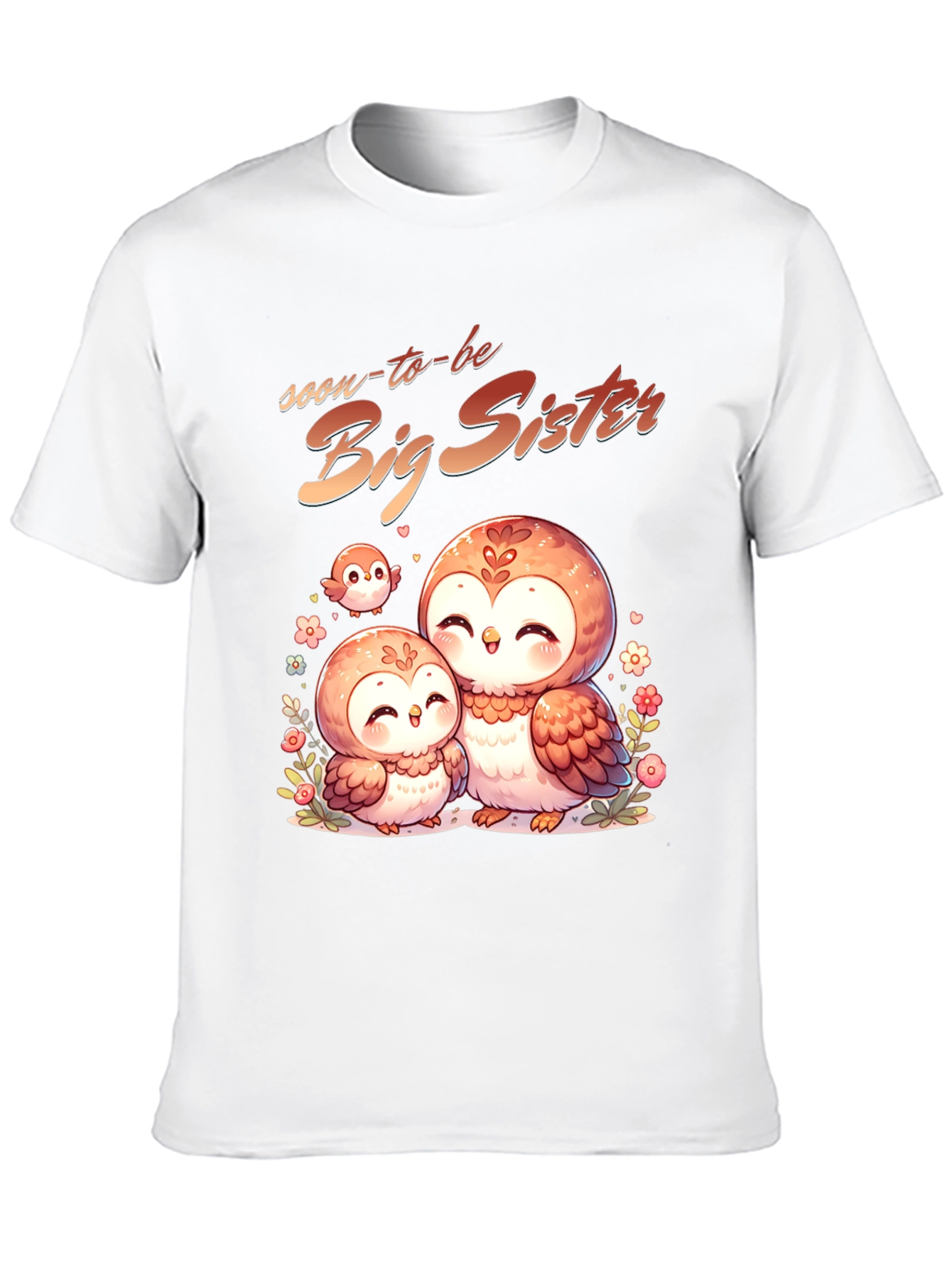 Soon-to-be Big Sister Owl Graphic Tee