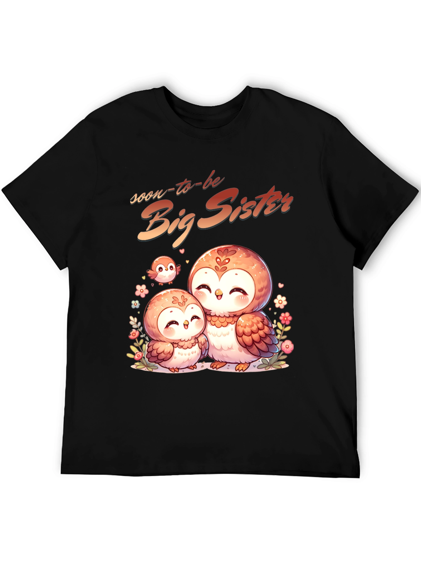 Soon-to-be Big Sister Owl Graphic Tee