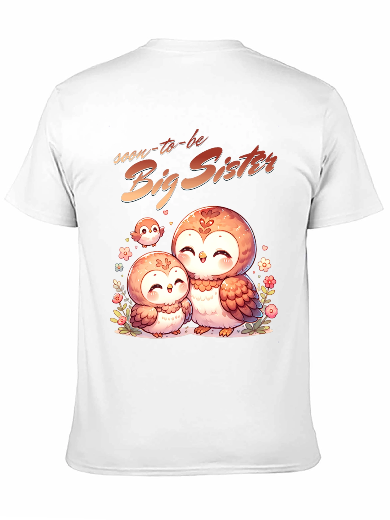 Soon-to-be Big Sister Owl Graphic Tee