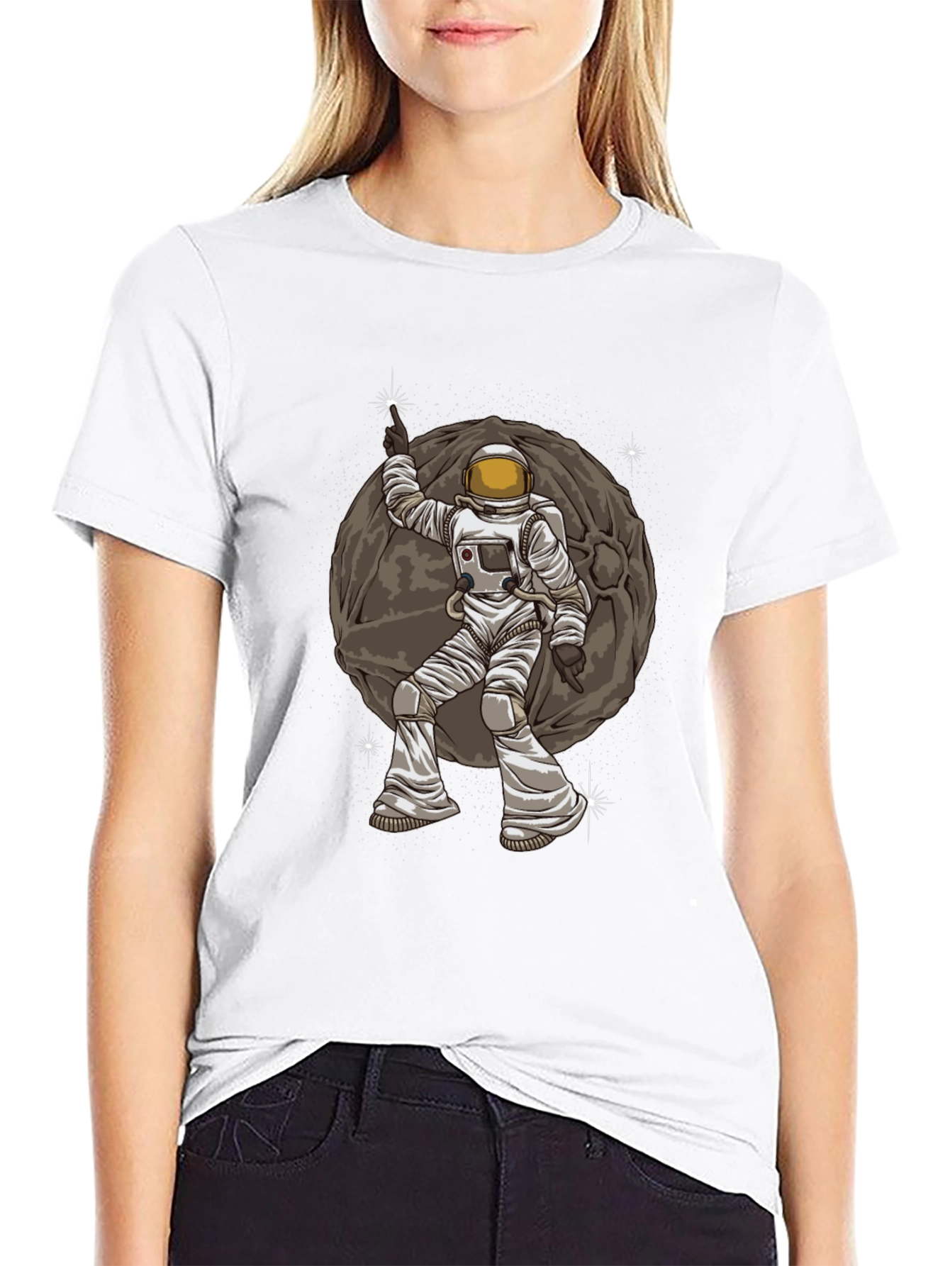 Astronaut Moonwalk Graphic T-Shirt - Space Lovers Tee