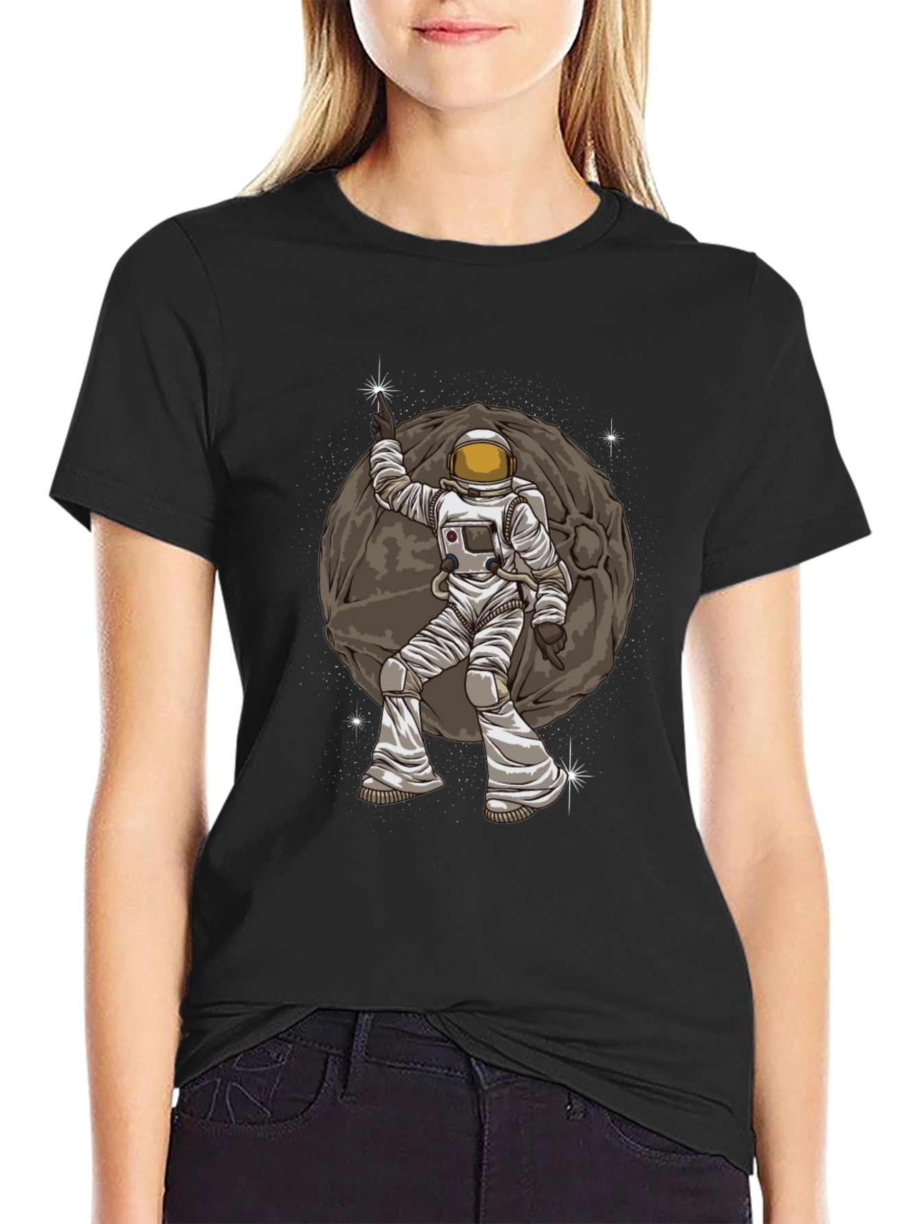 Astronaut Moonwalk Graphic T-Shirt - Space Lovers Tee