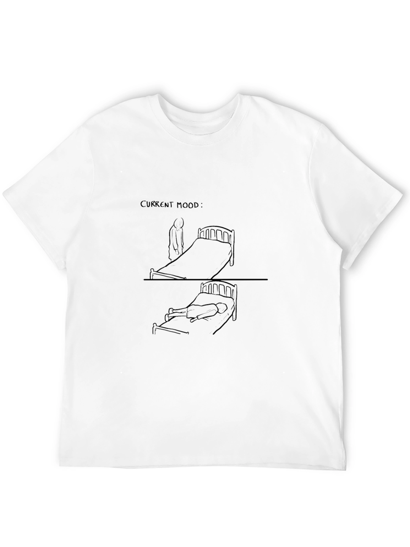 Current Mood Graphic T-Shirt - Unisex Black Tee