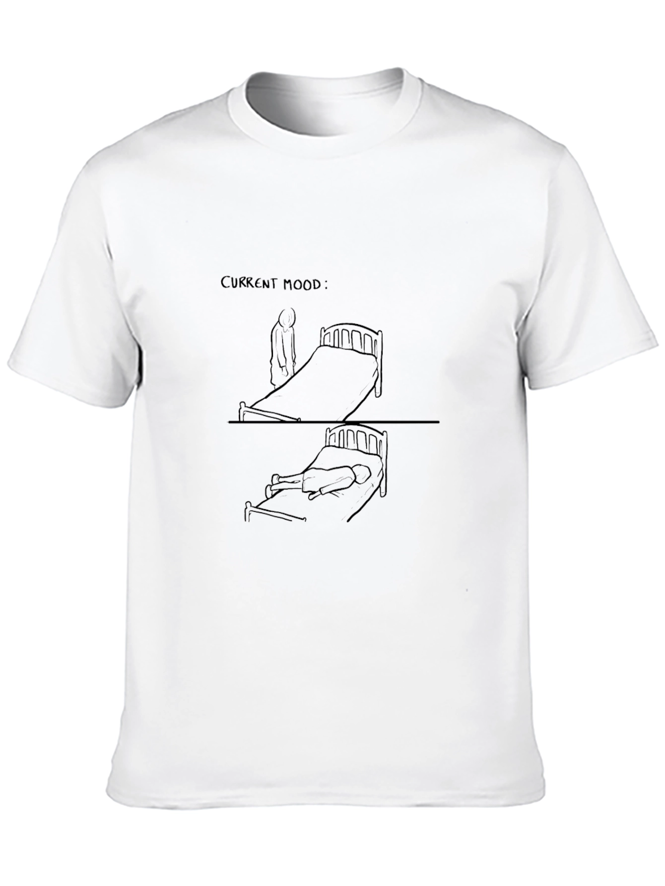 Current Mood Graphic T-Shirt - Unisex Black Tee
