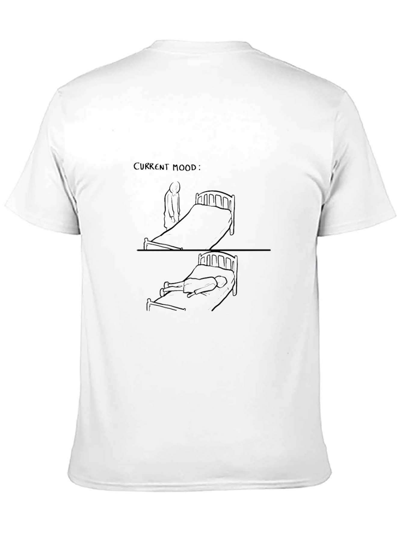 Current Mood Graphic T-Shirt - Unisex Black Tee