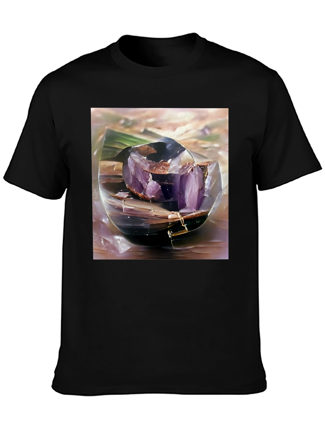 Amethyst Geode T-Shirt - Unique Crystal Design Tee
