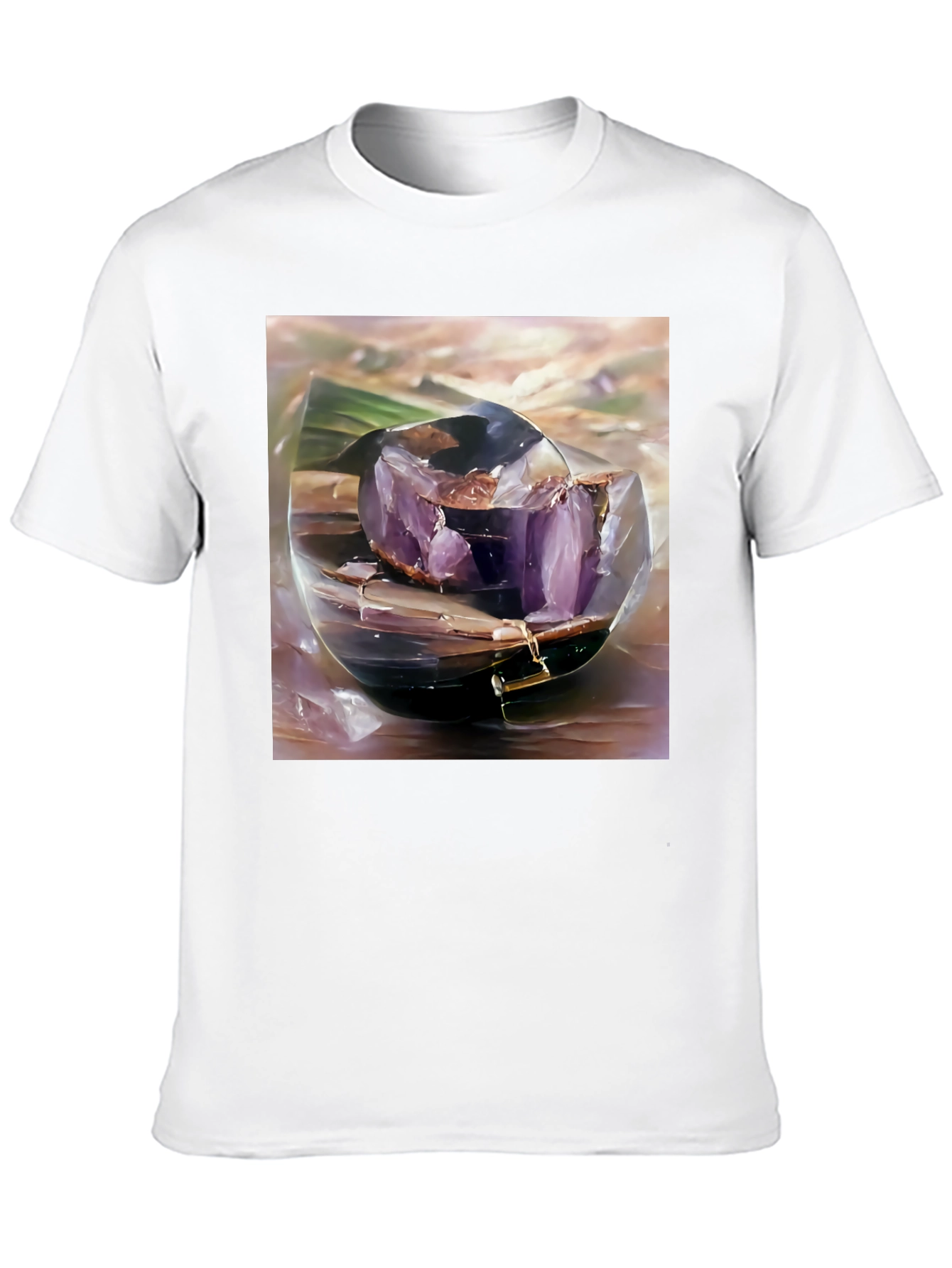 Amethyst Geode T-Shirt - Unique Crystal Design Tee