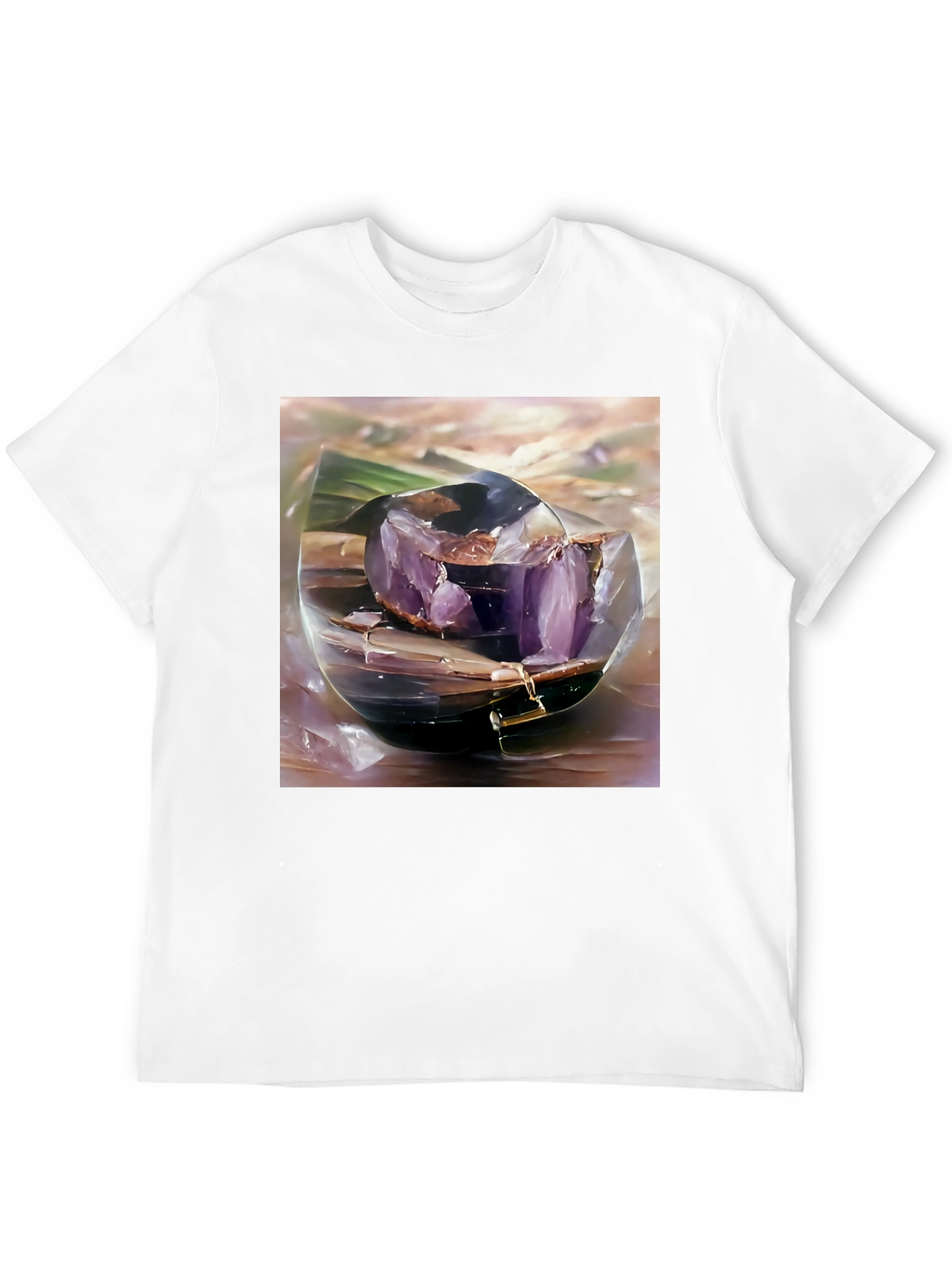 Amethyst Geode T-Shirt - Unique Crystal Design Tee