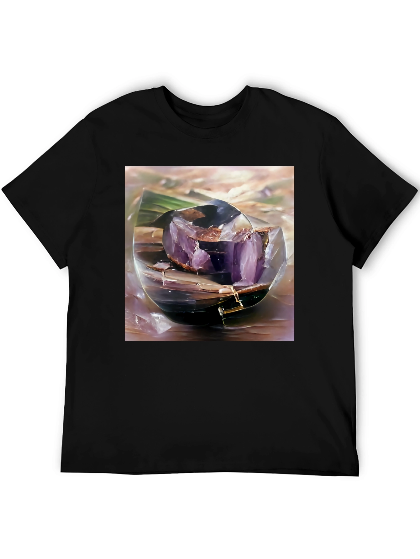 Amethyst Geode T-Shirt - Unique Crystal Design Tee
