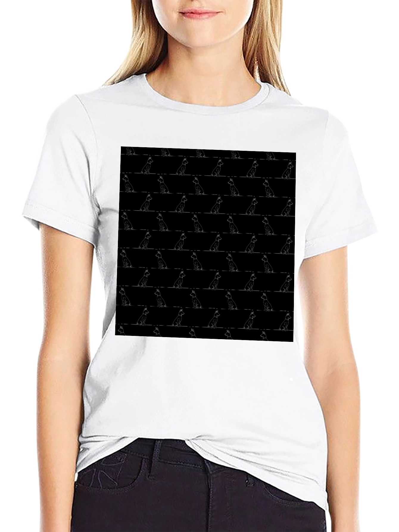 Patterned Dog T-Shirt - Stylish Casual Wear