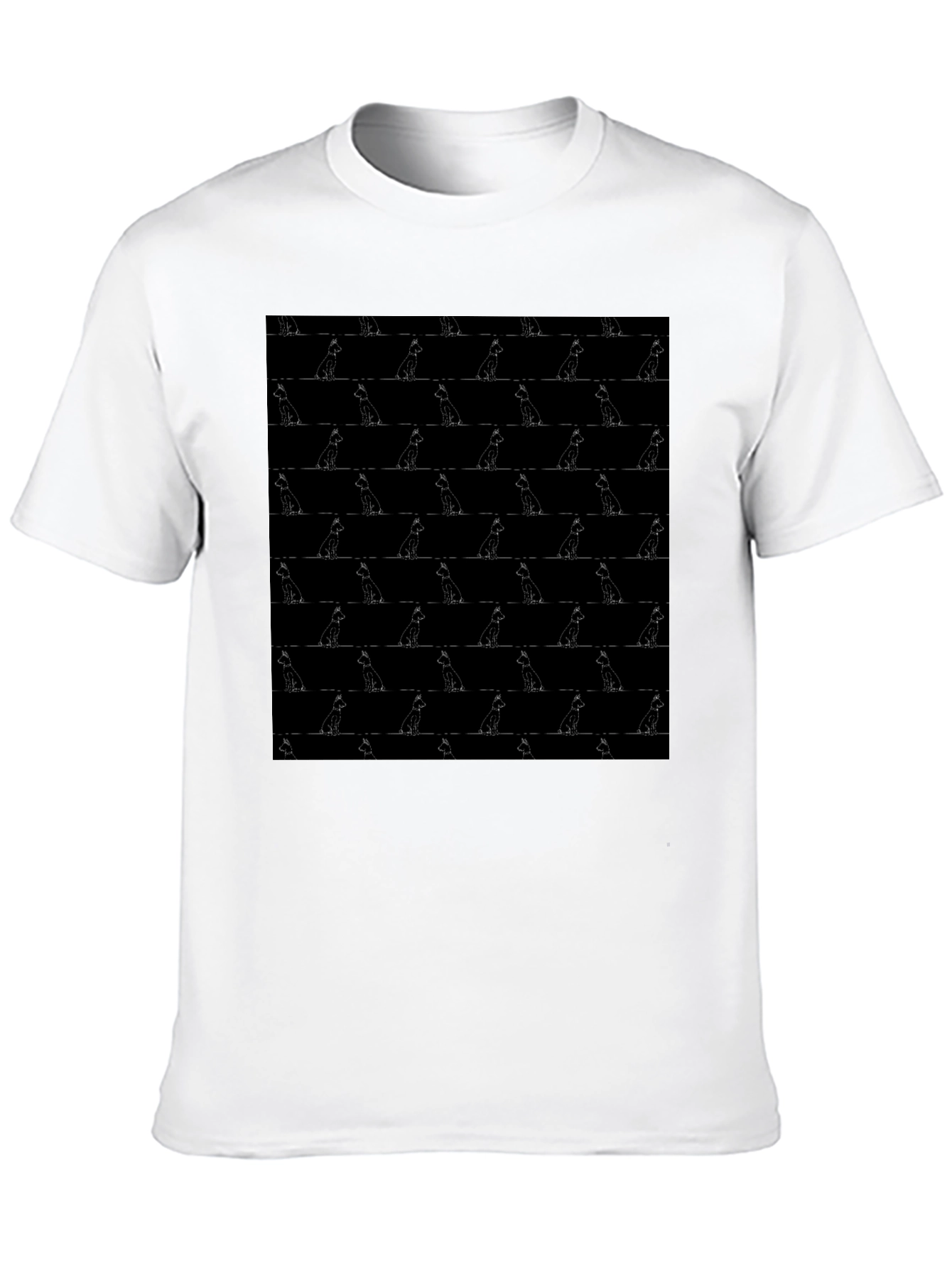 Patterned Dog T-Shirt - Stylish Casual Wear