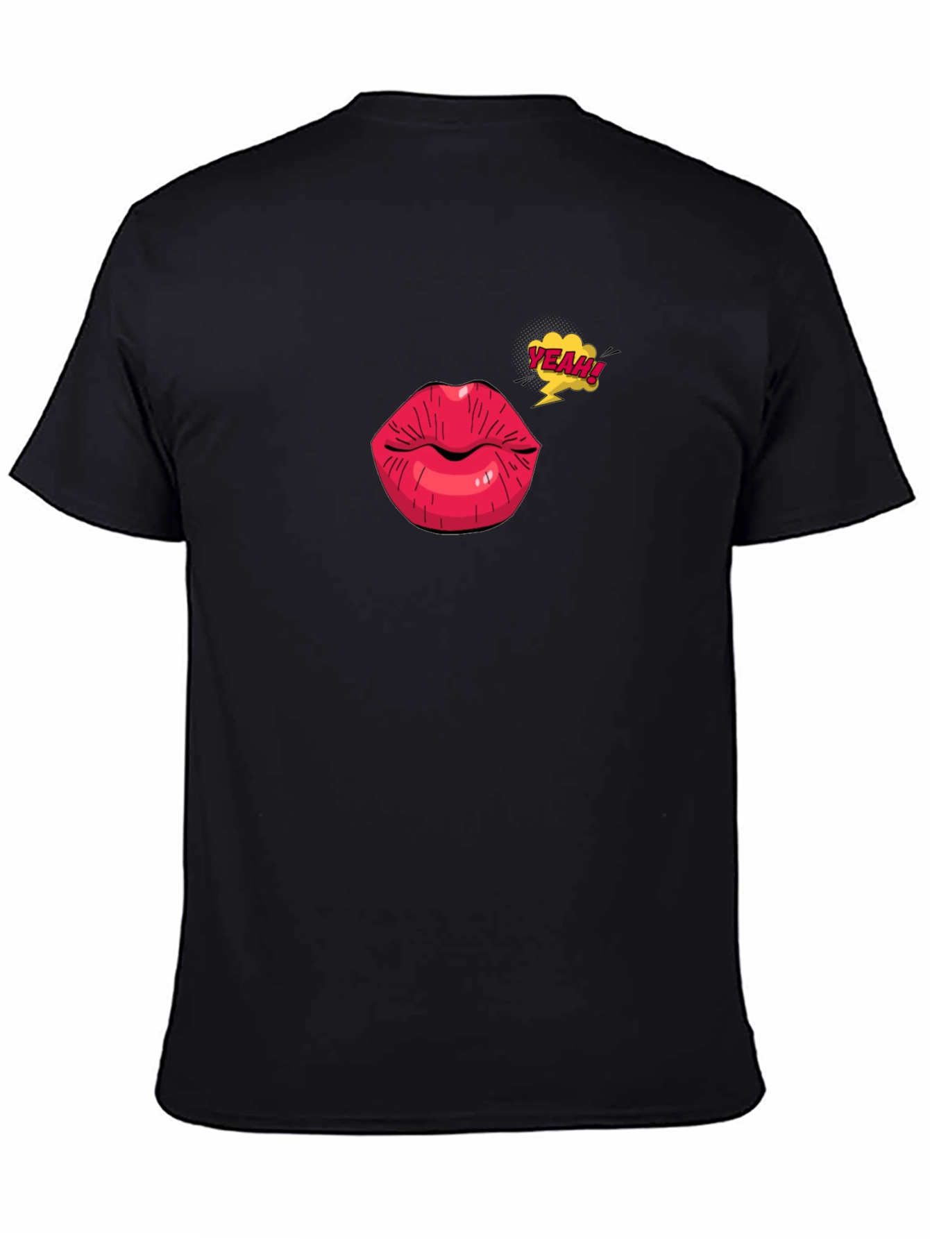 Yeah Lips Graphic Tee - Stylish Comfort