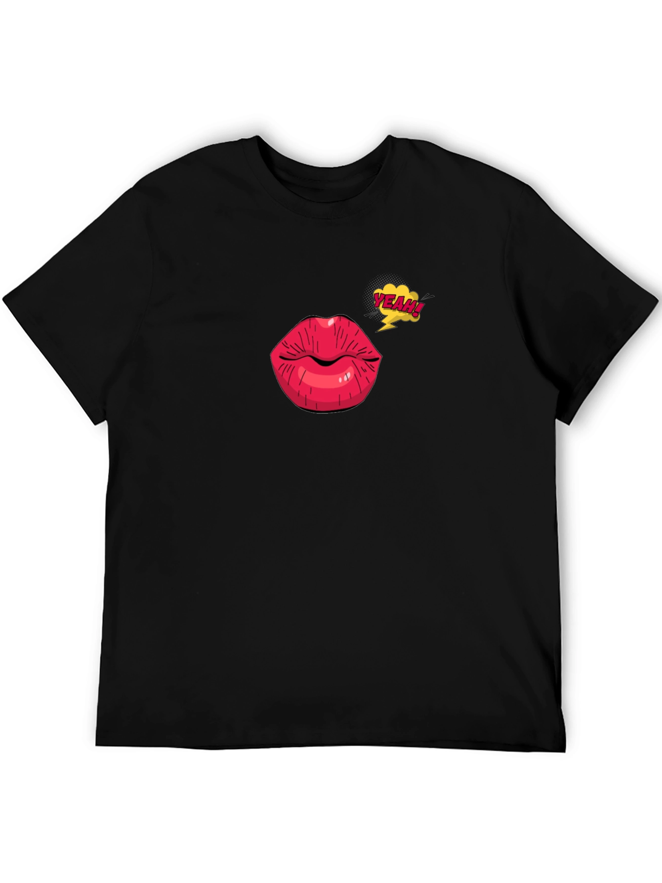 Yeah Lips Graphic Tee - Stylish Comfort
