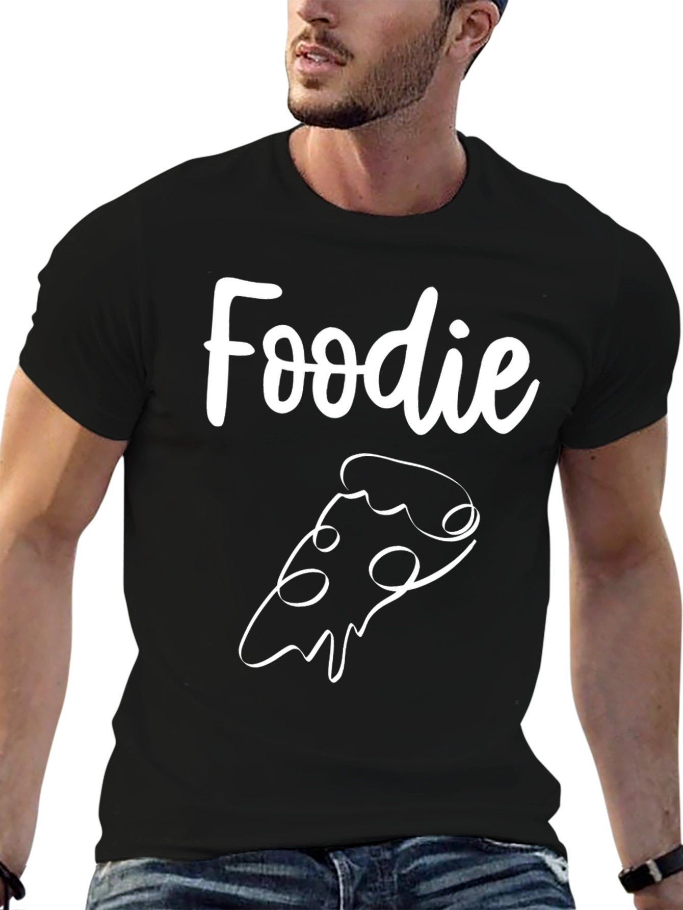Foodie Pizza Slice Graphic T-Shirt - Unisex Casual Tee