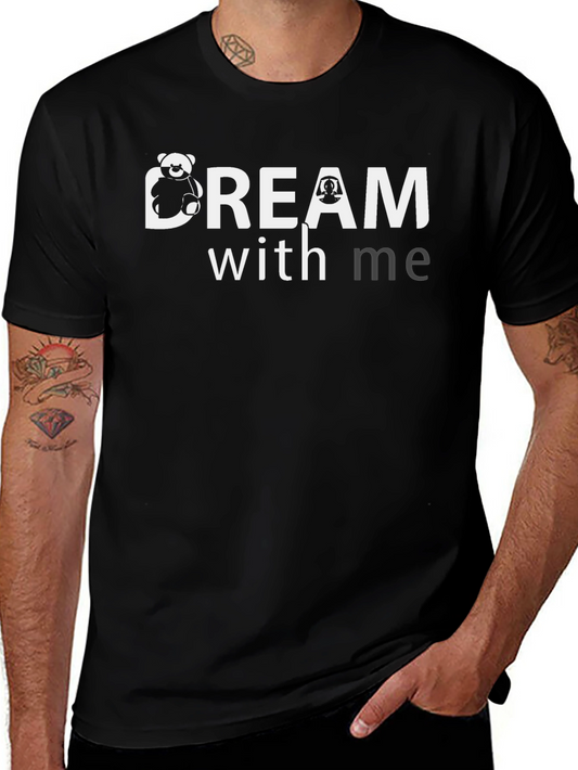 Dream With Me Black Graphic Tee