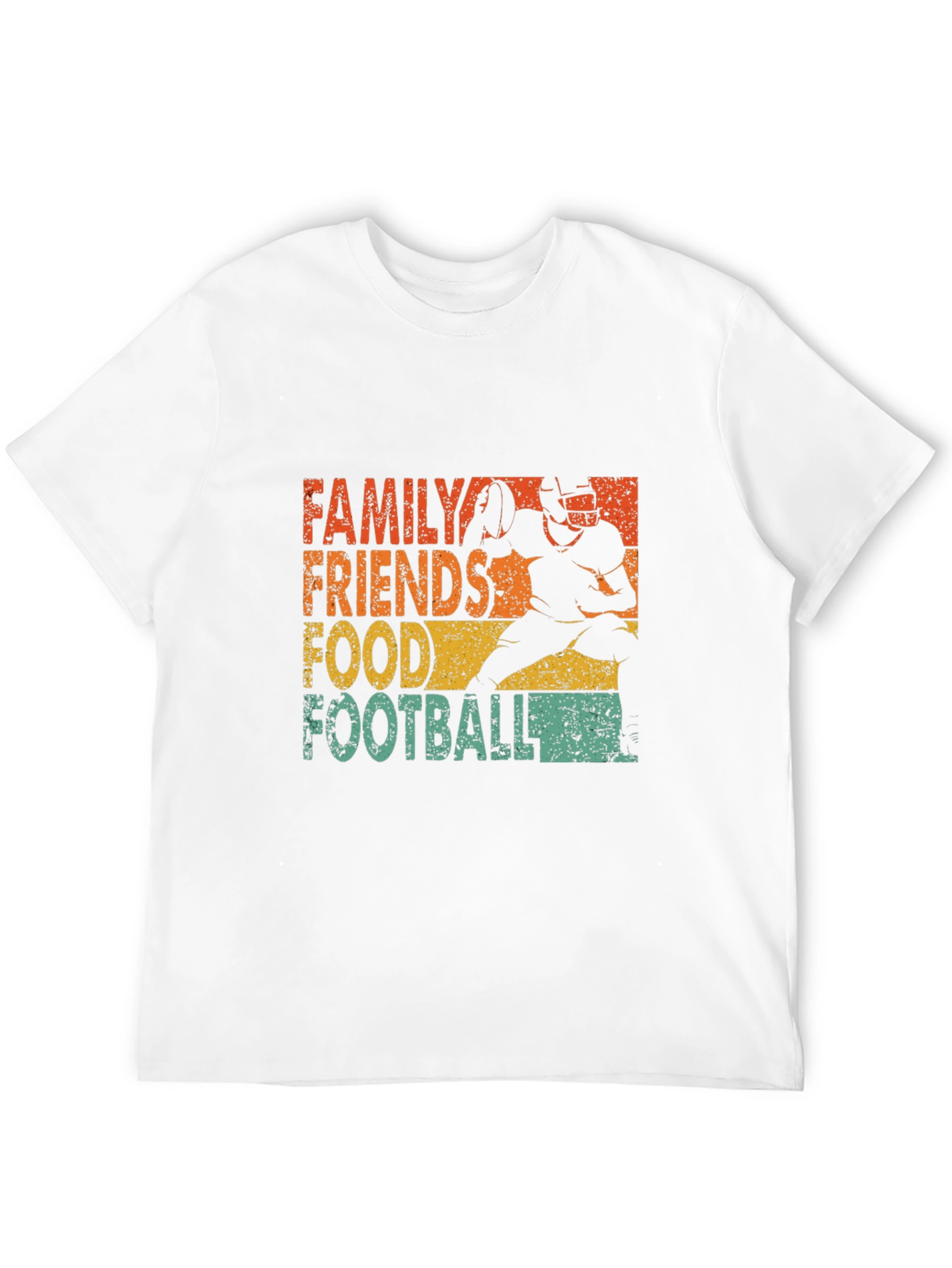 Family Friends Food Football T-Shirt