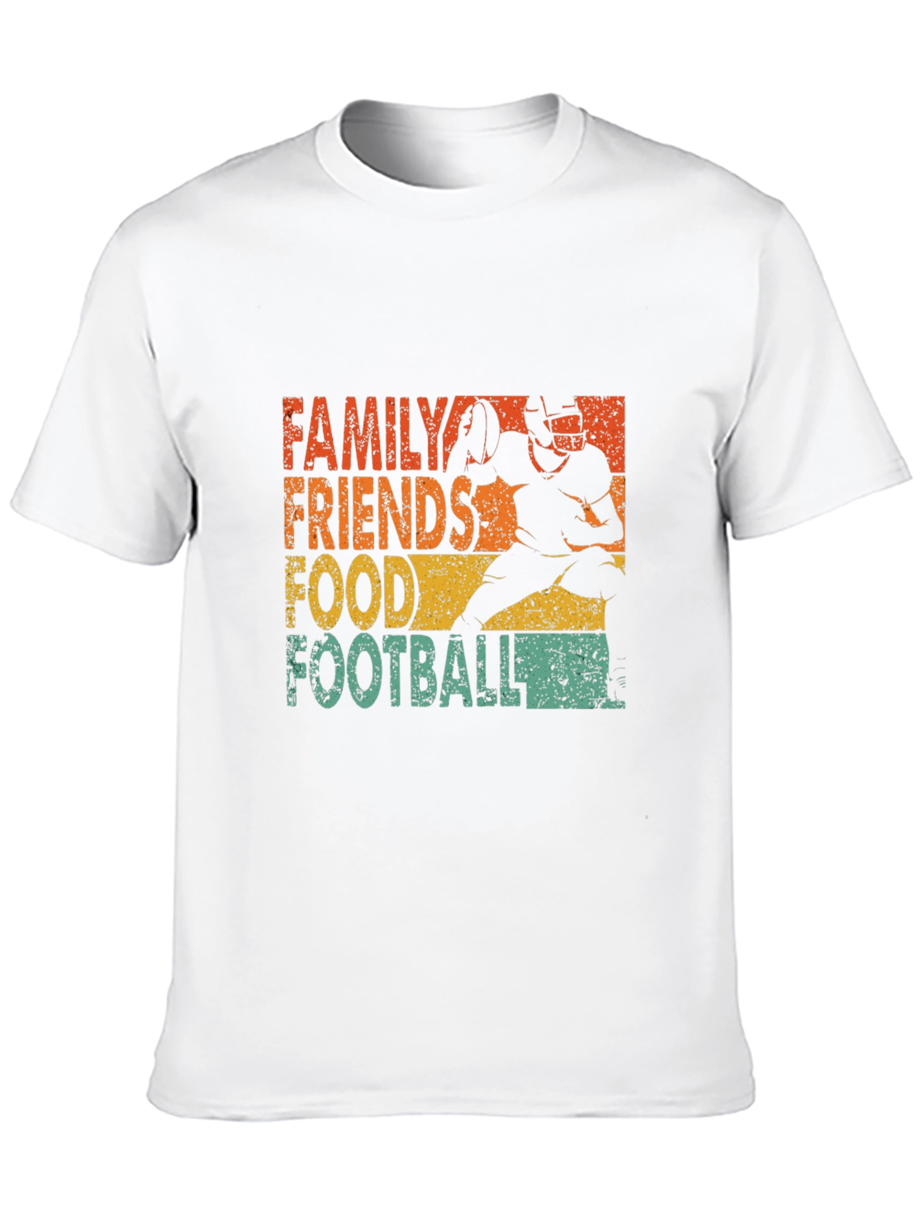 Family Friends Food Football T-Shirt