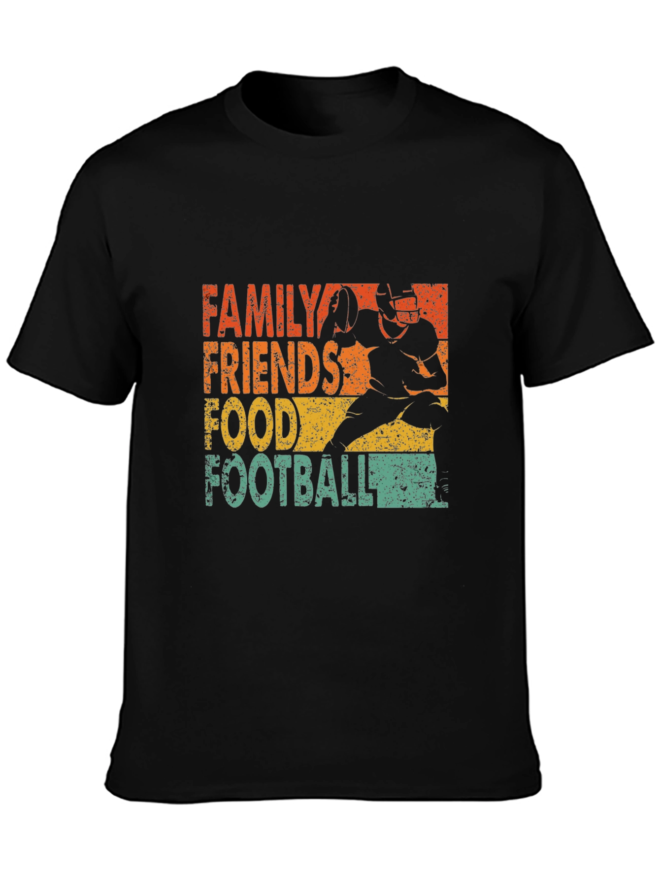 Family Friends Food Football T-Shirt