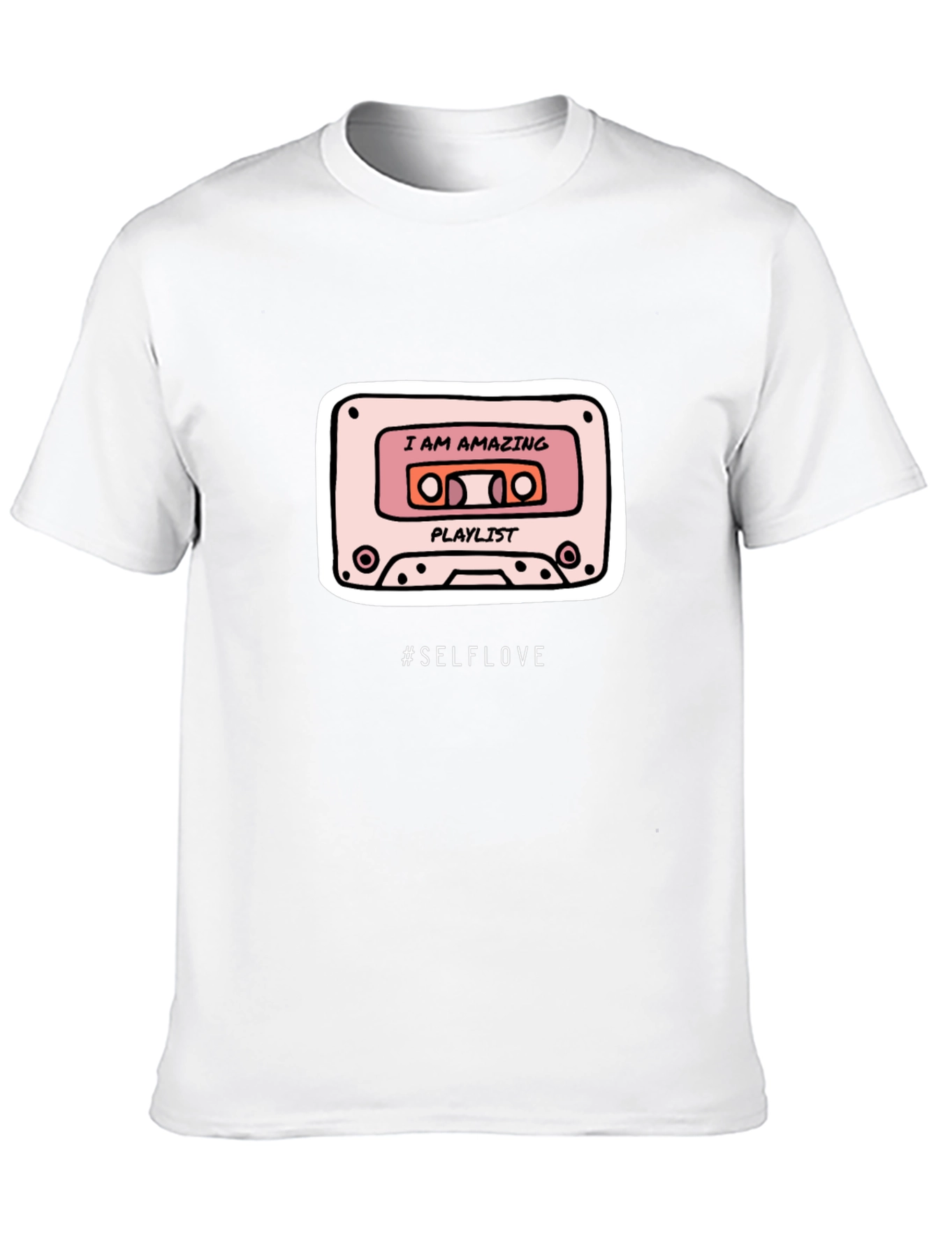I AM AMAZING Cassette Tape Black T-Shirt