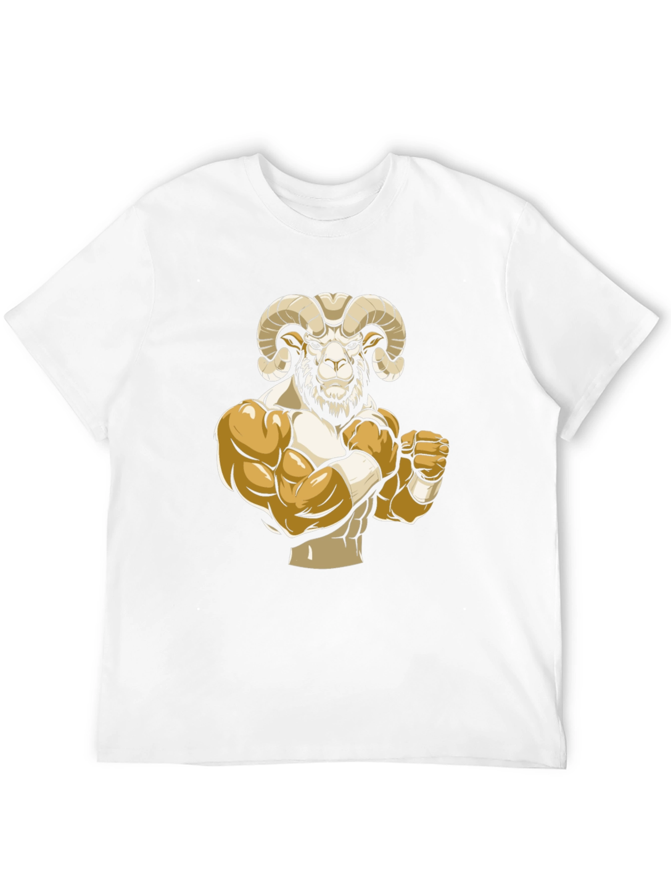 Black T-Shirt with Ram Mascot Graphic