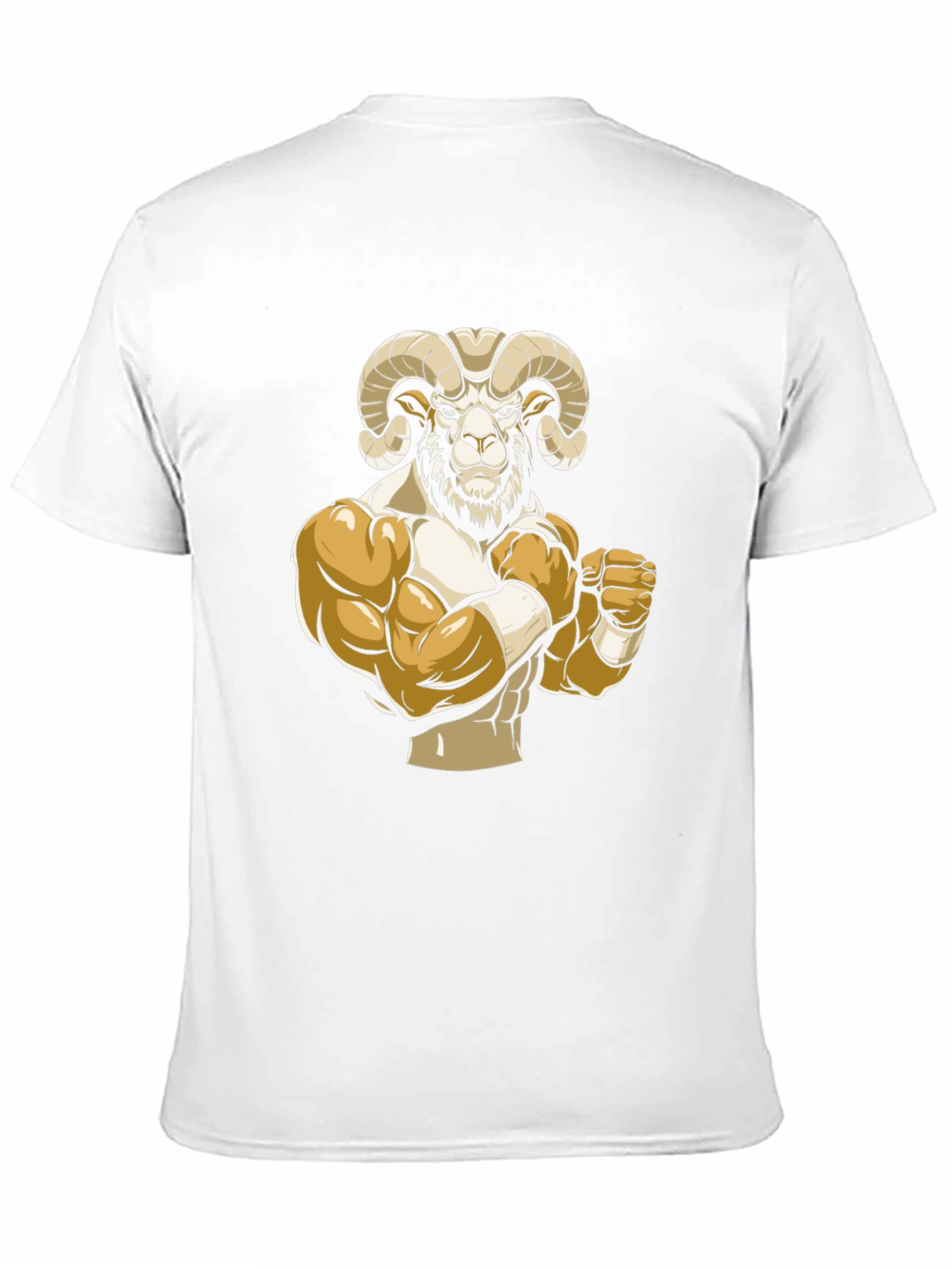 Black T-Shirt with Ram Mascot Graphic