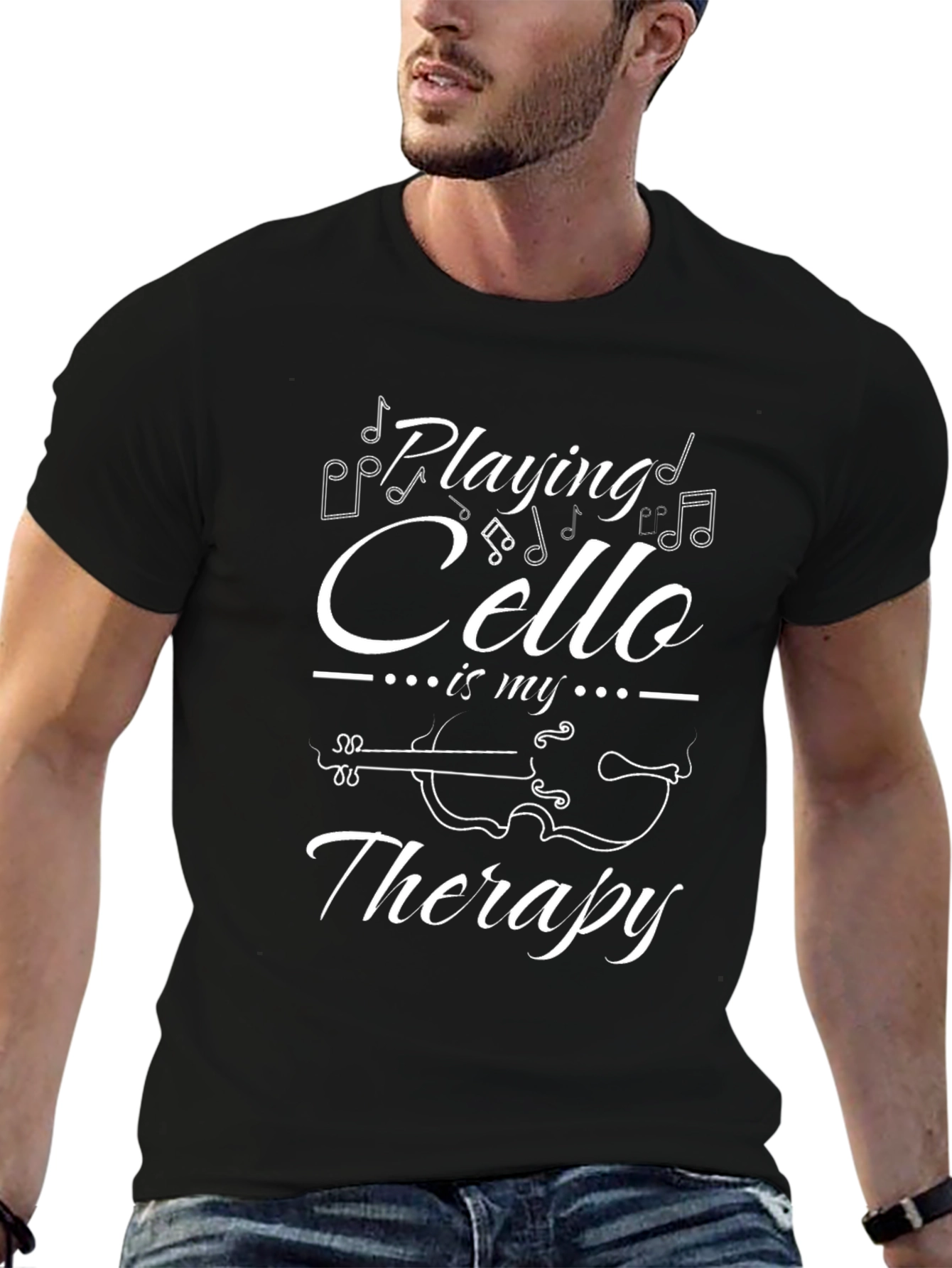 Cello Therapy Graphic T-Shirt