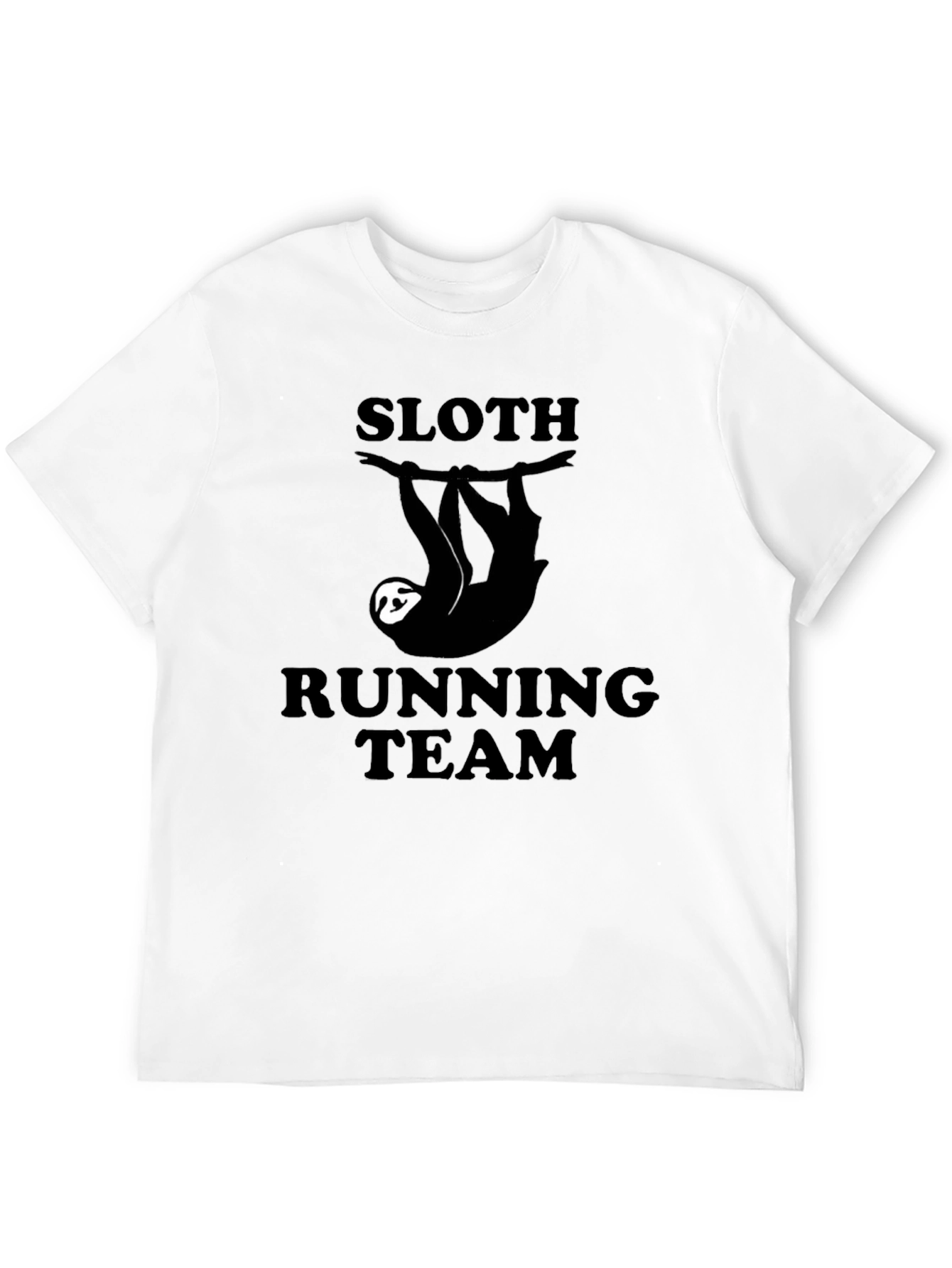 Sloth Running Team Black Graphic T-Shirt