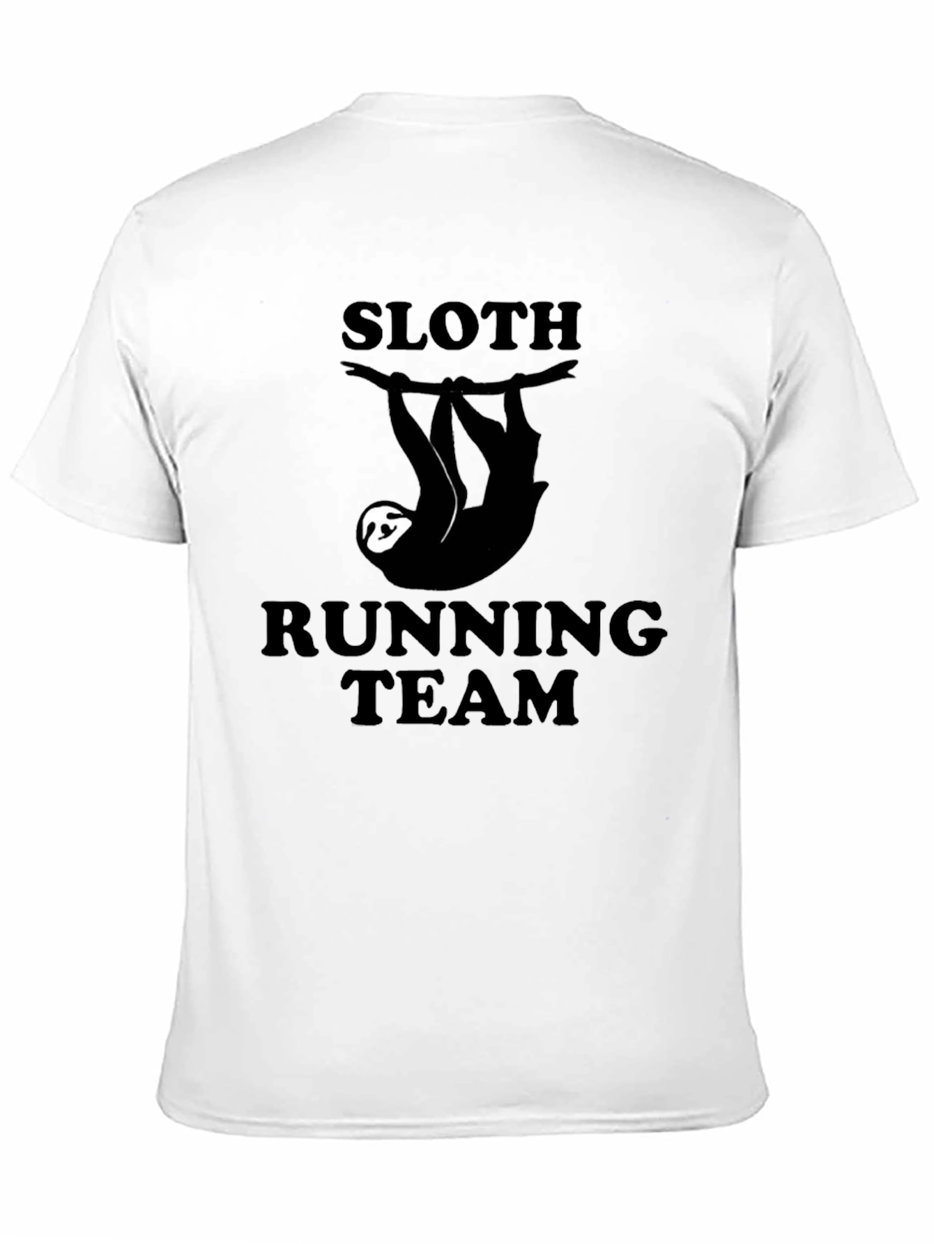 Sloth Running Team Black Graphic T-Shirt