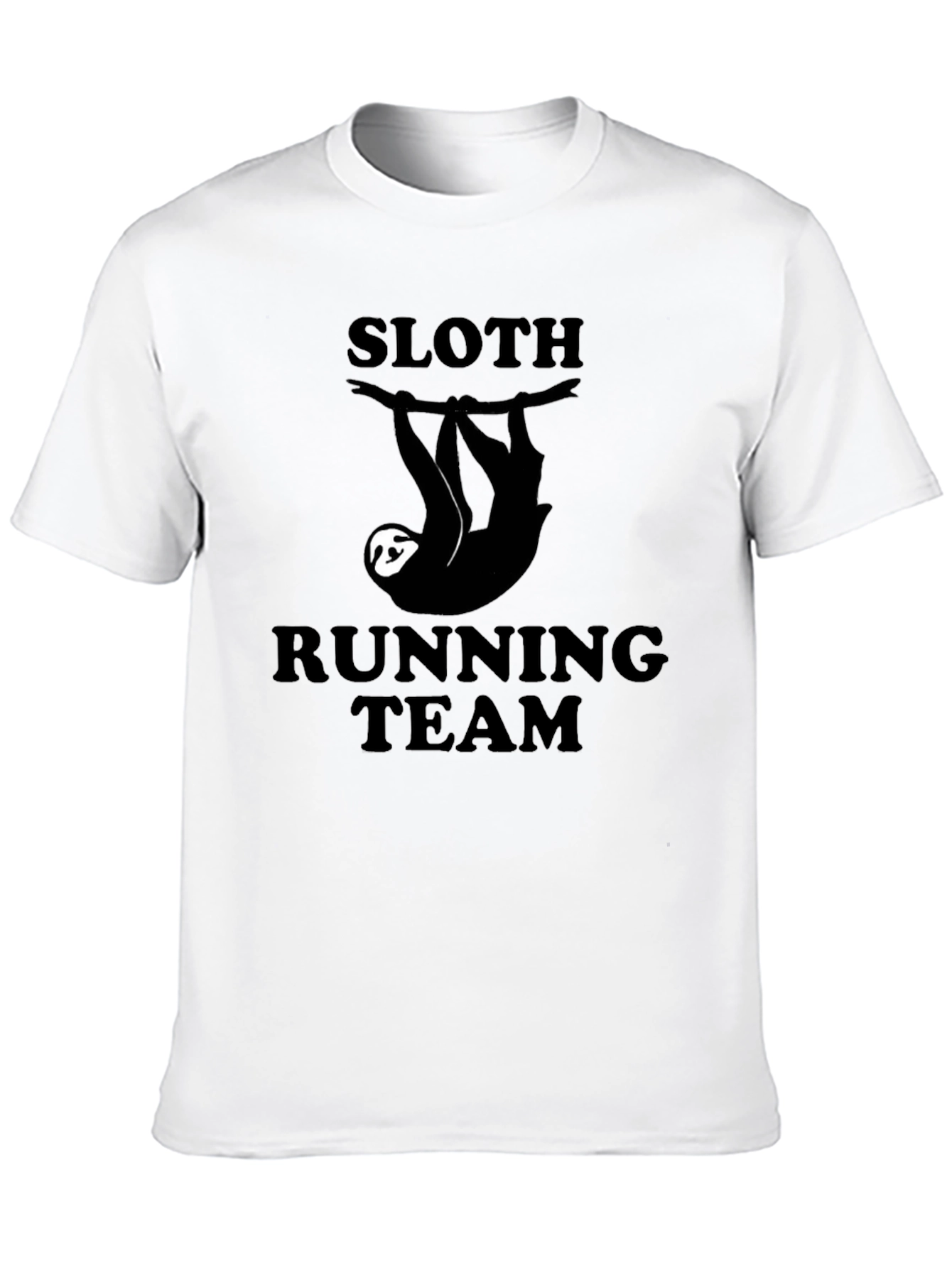 Sloth Running Team Black Graphic T-Shirt