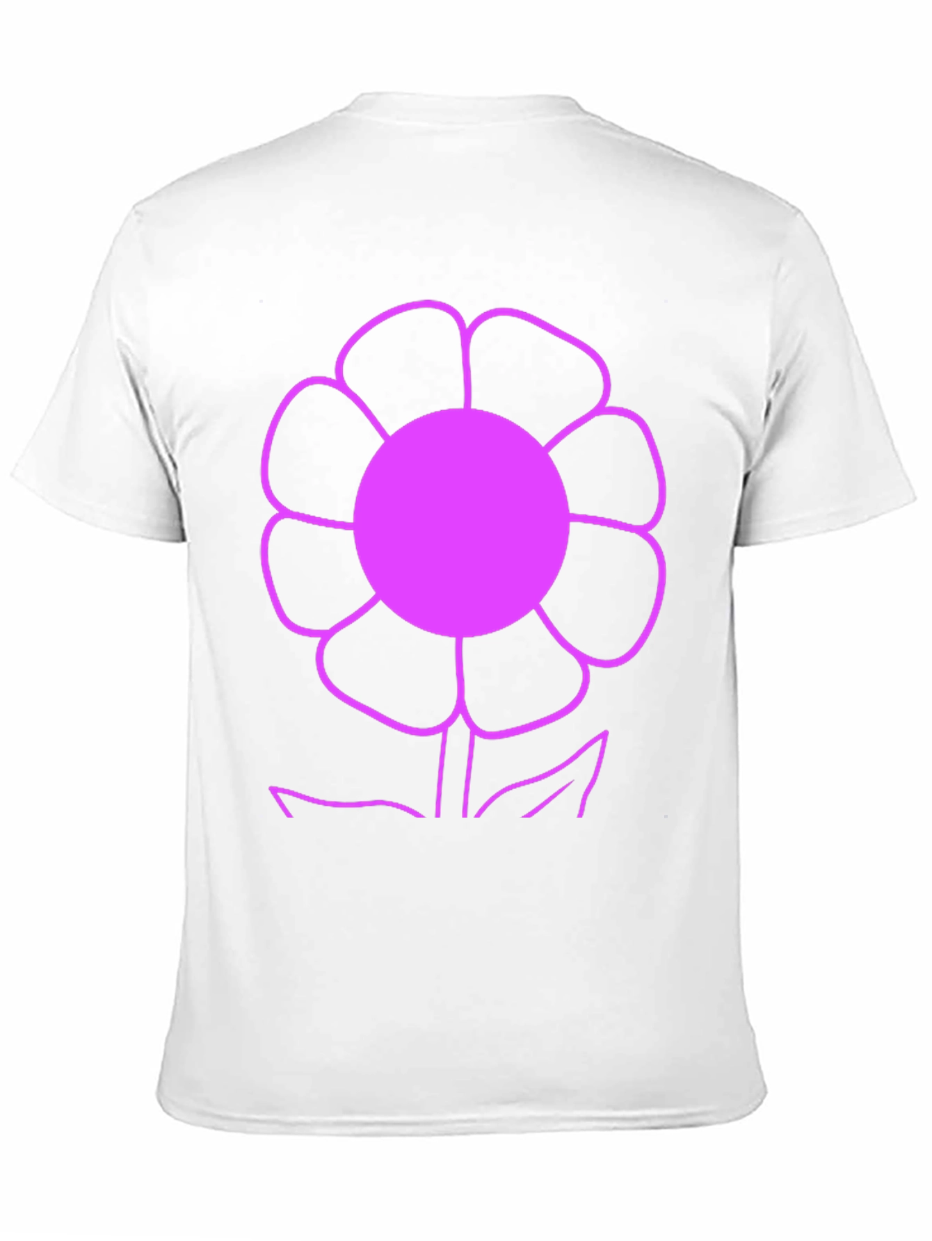 Vibrant Flower Graphic Tee - Black