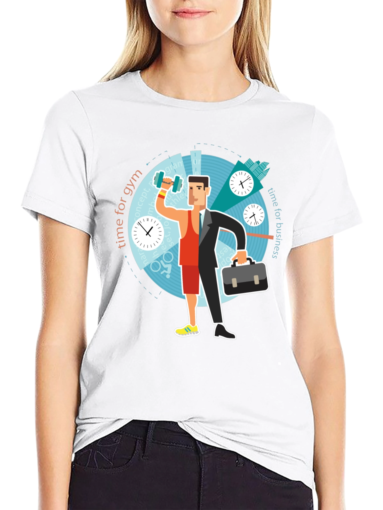 Time Management T-Shirt - Gym & Business Graphic Tee