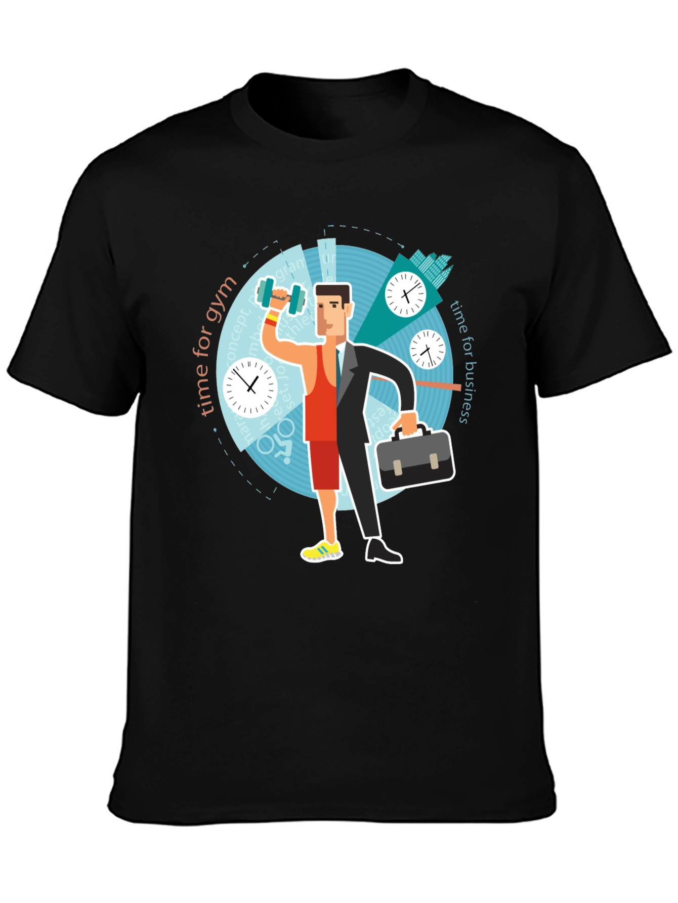Time Management T-Shirt - Gym & Business Graphic Tee