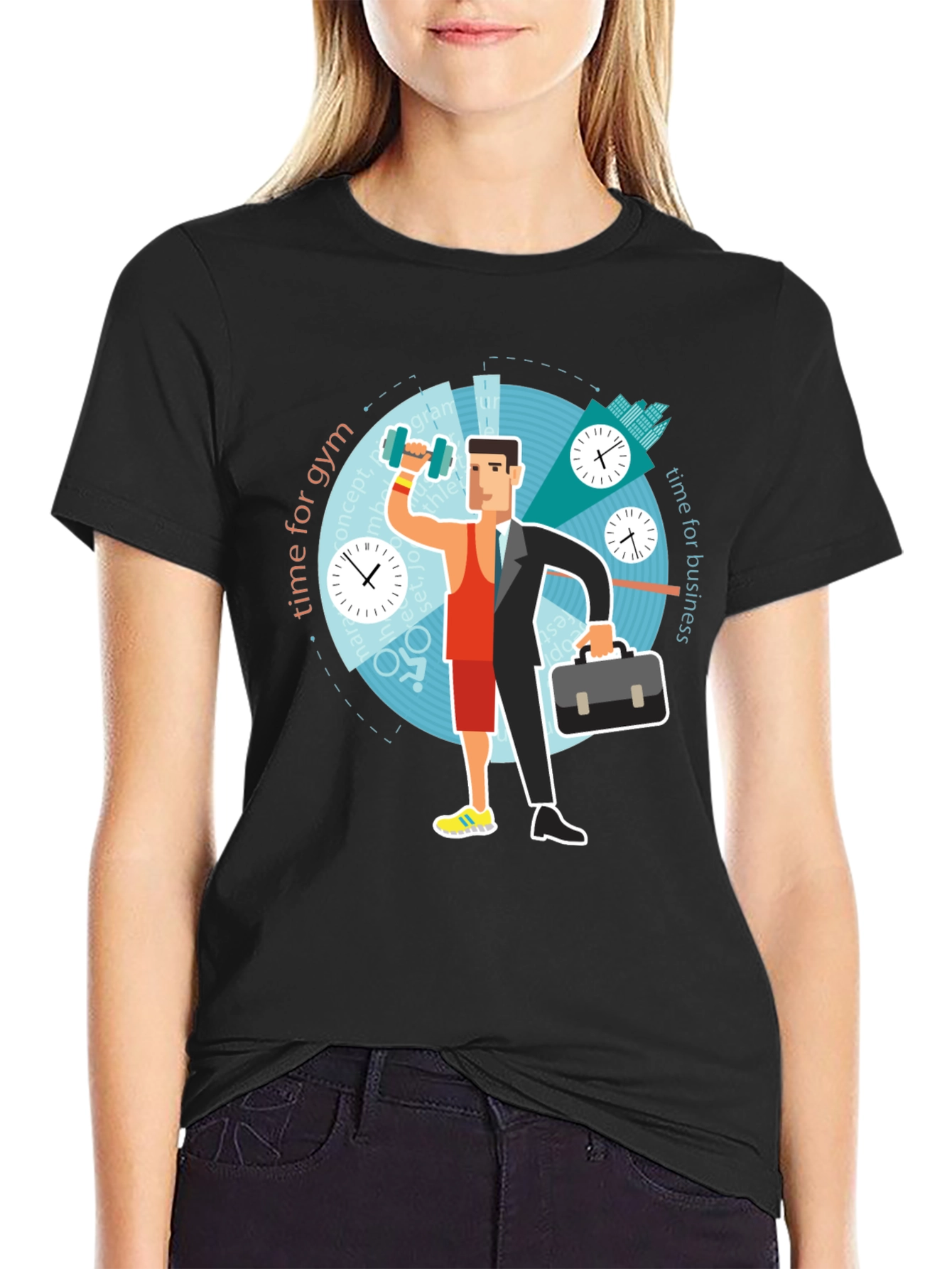 Time Management T-Shirt - Gym & Business Graphic Tee